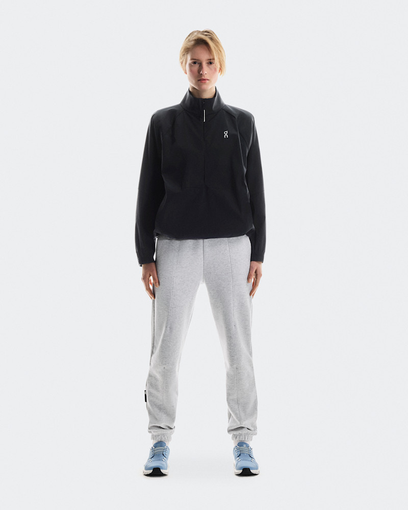 On Women's All-Day 1/2 Zip Jacket in Black, Size: XL, Polyamide, The Zendaya edit