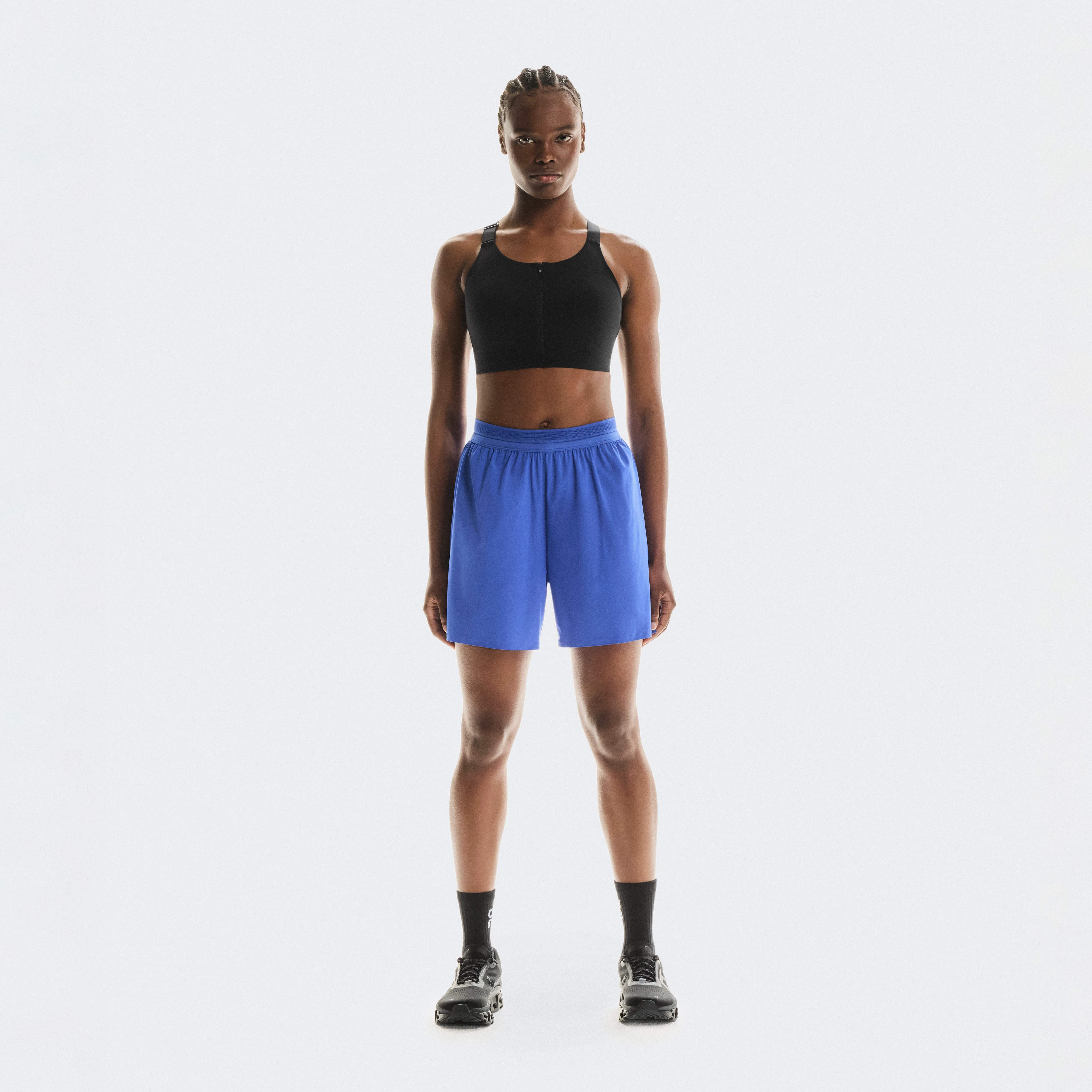 On 5" Performance Shorts Blue Women Women – Performance running, lightweight, sweat-wicking Shorts