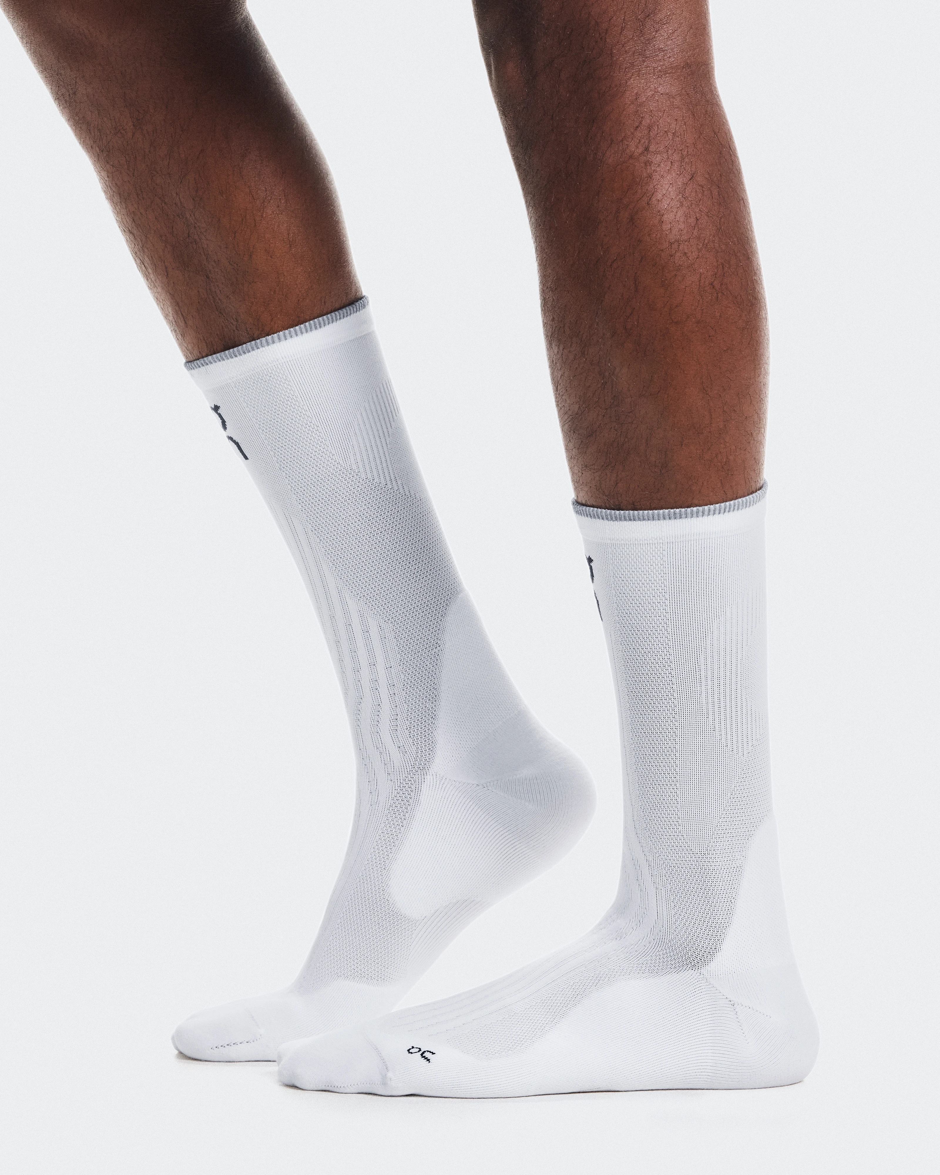 On Elite Run Sock High Hyper White Unisex Socks