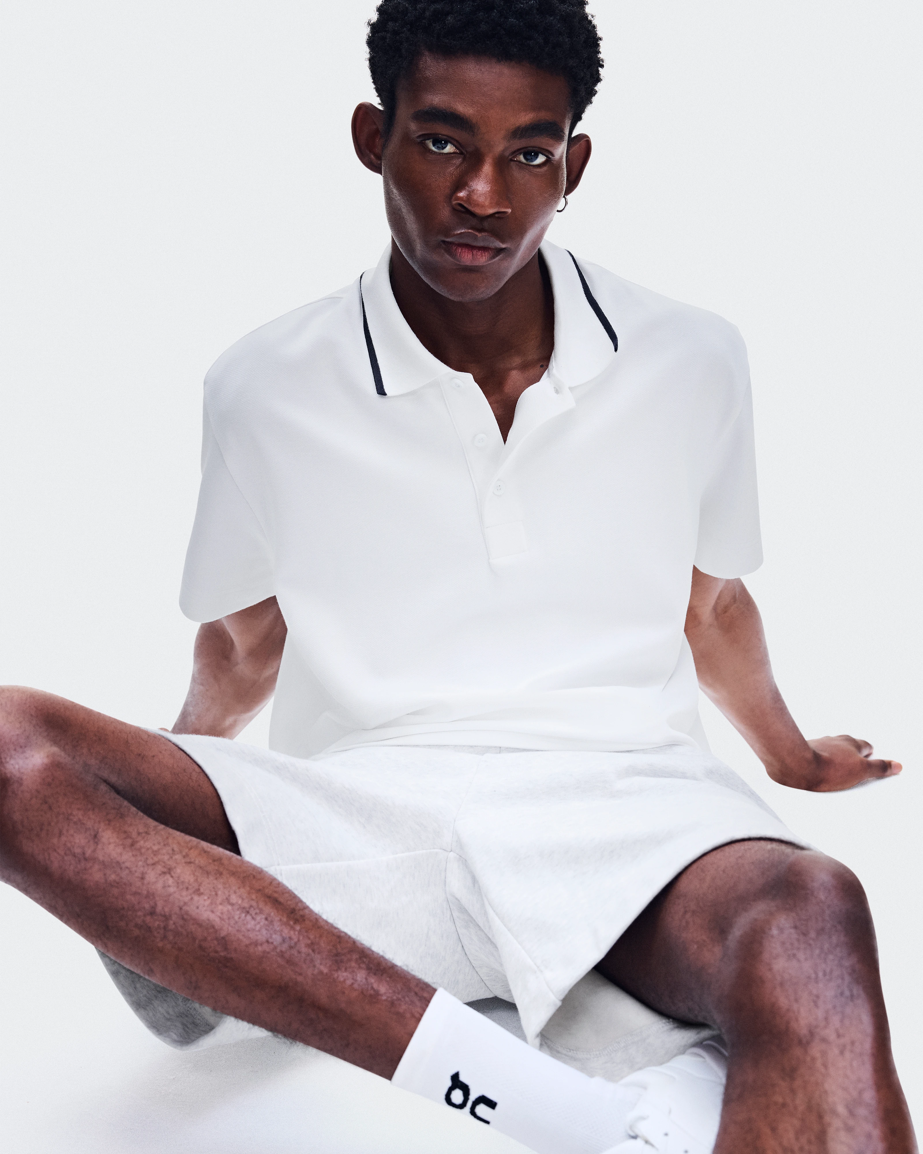 On Courtside Polo All White Men Tops and t-shirts