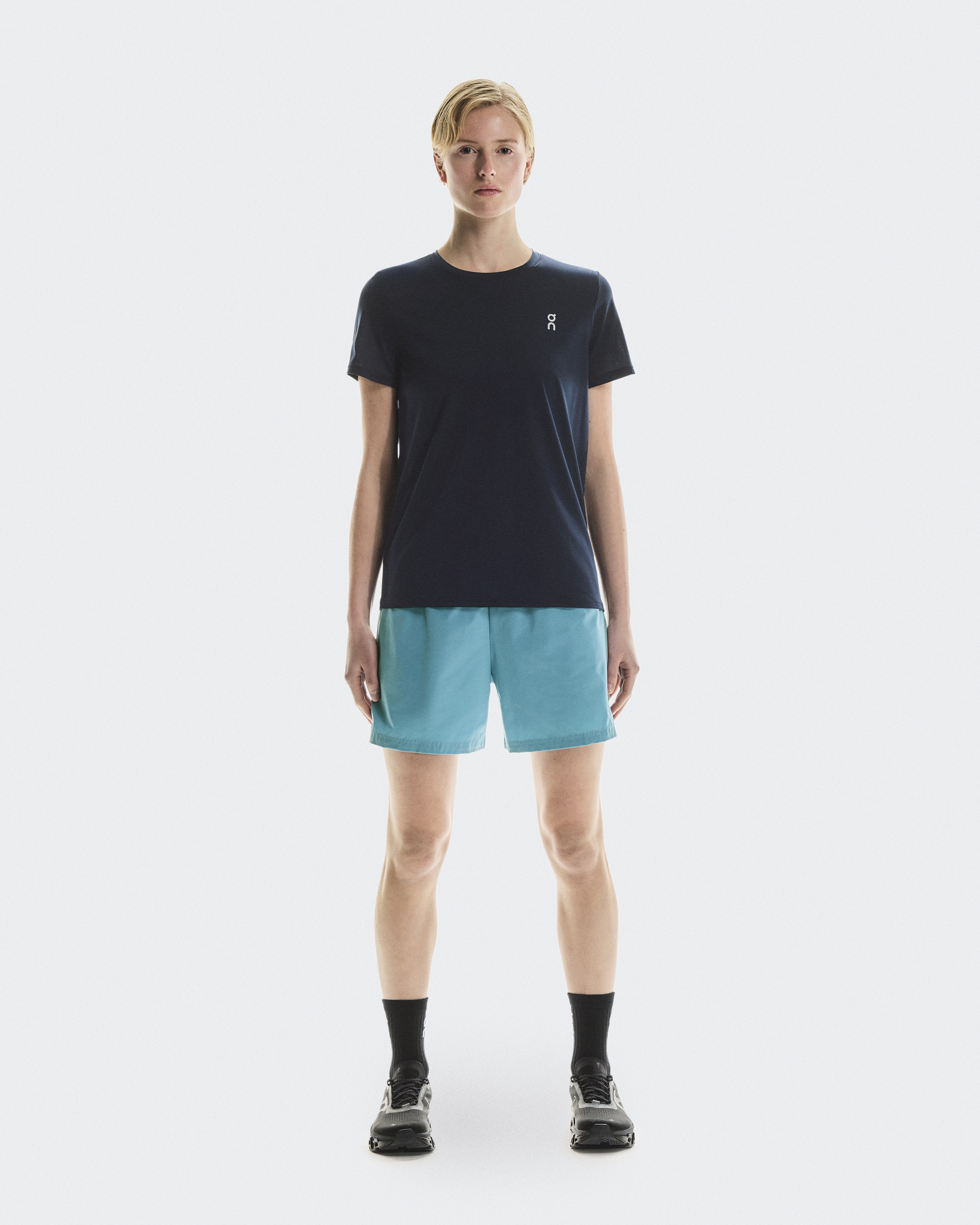 On Core-T Camiseta de Manga Corta para Mujer en Navy, Talla: 2XL, Polyester