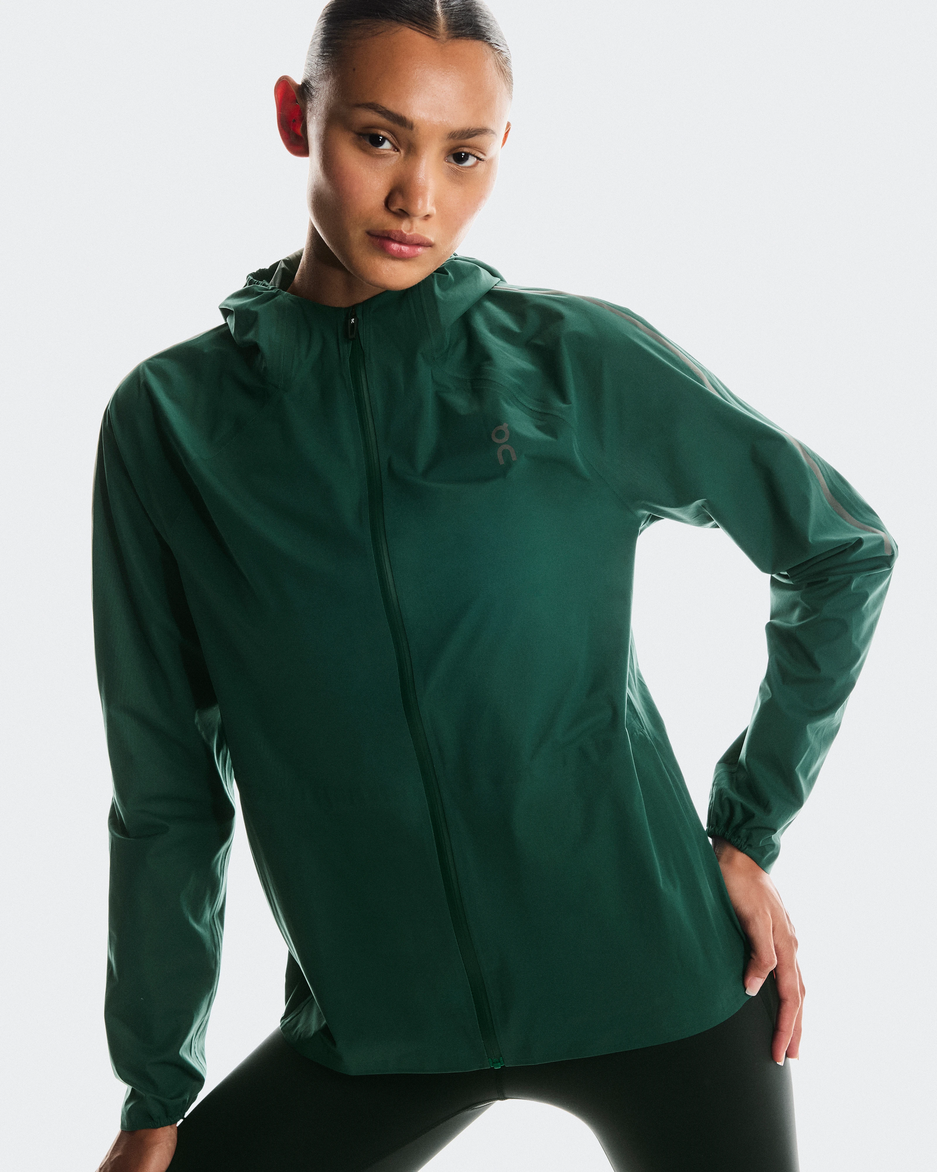 On Performance Jacket Waterproof Spirulina Mujer Chaquetas