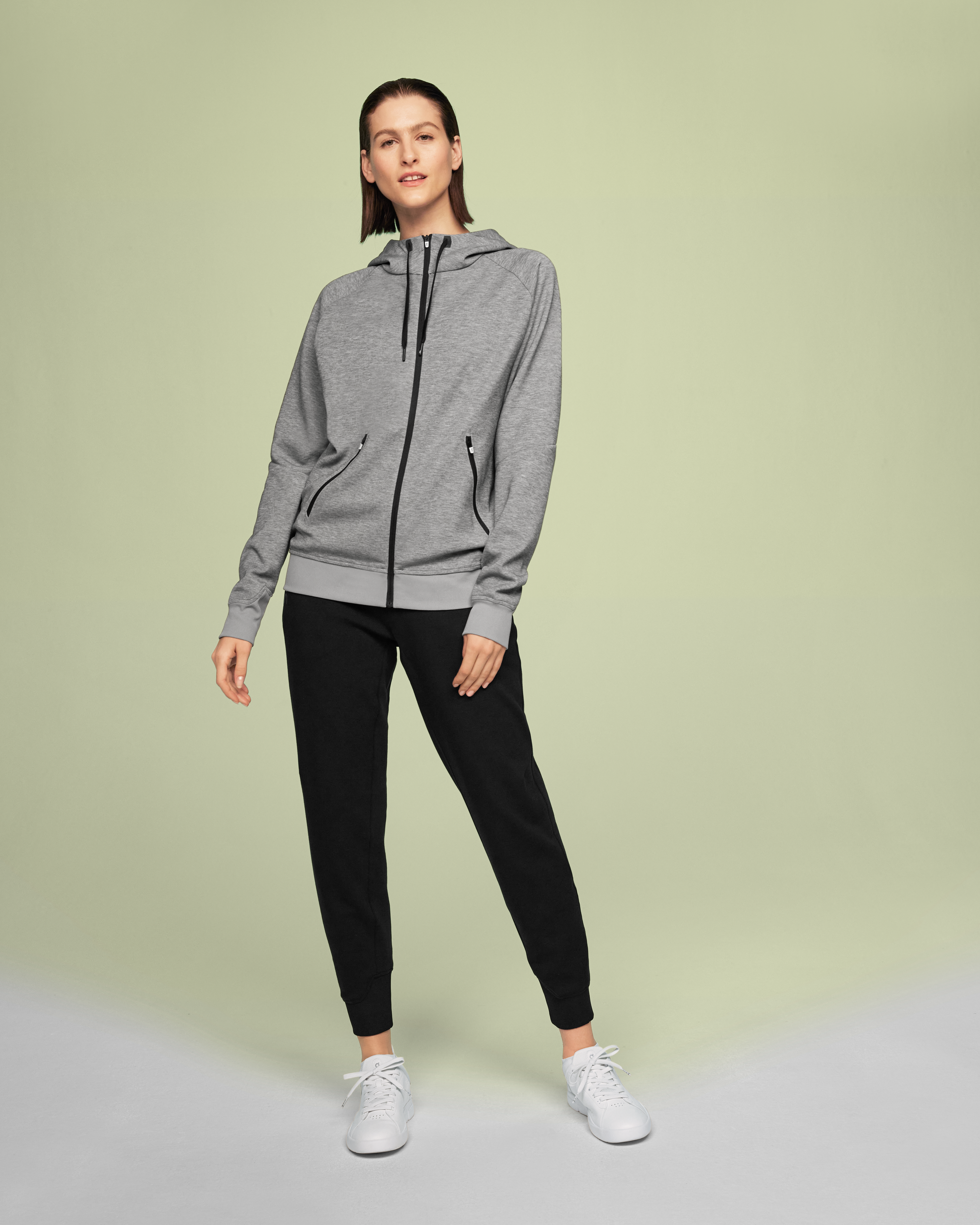 Zipped HoodieWomen / Grey / L