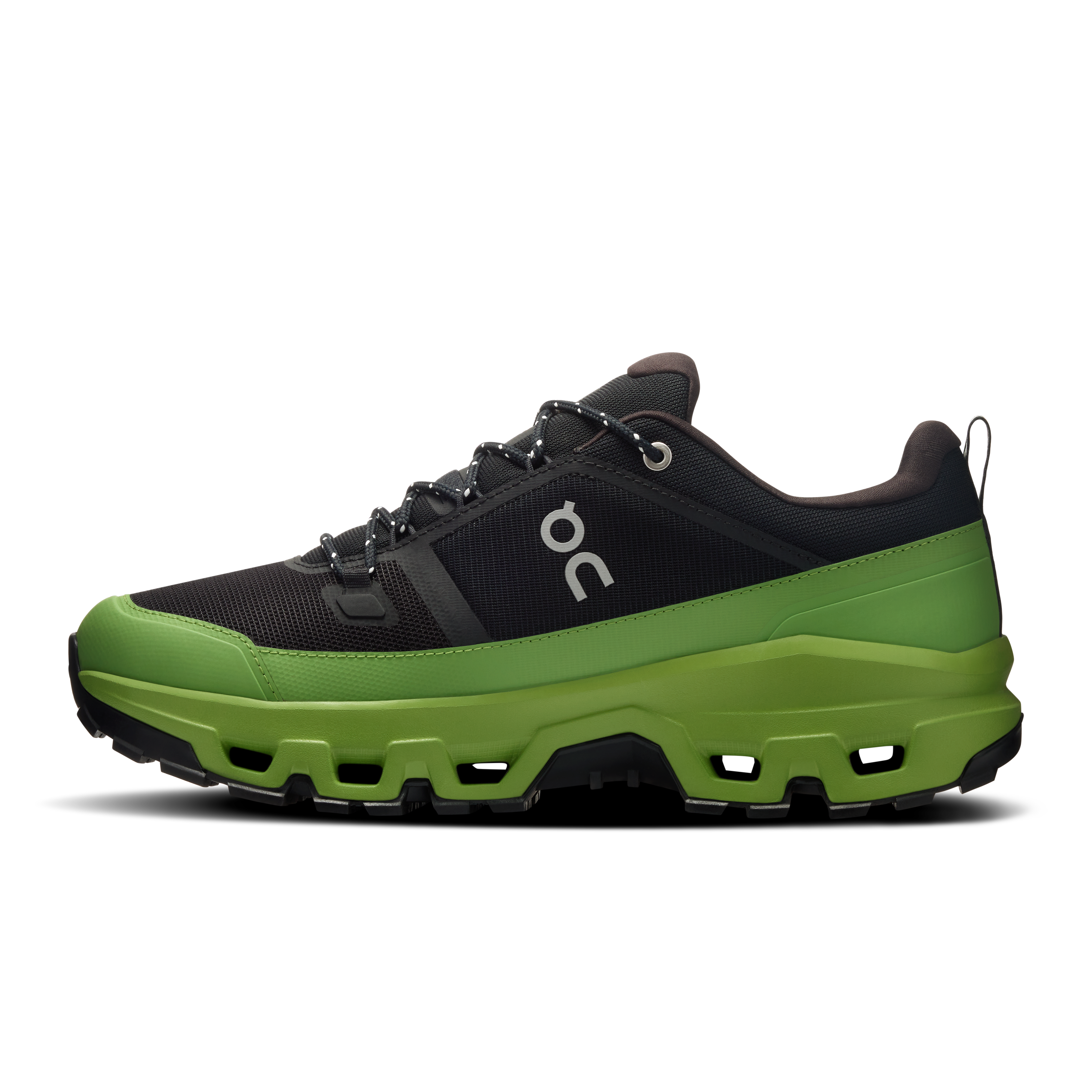 On Cloudrock Low Waterproof SHF Black & Celery Men Hiking Shoes