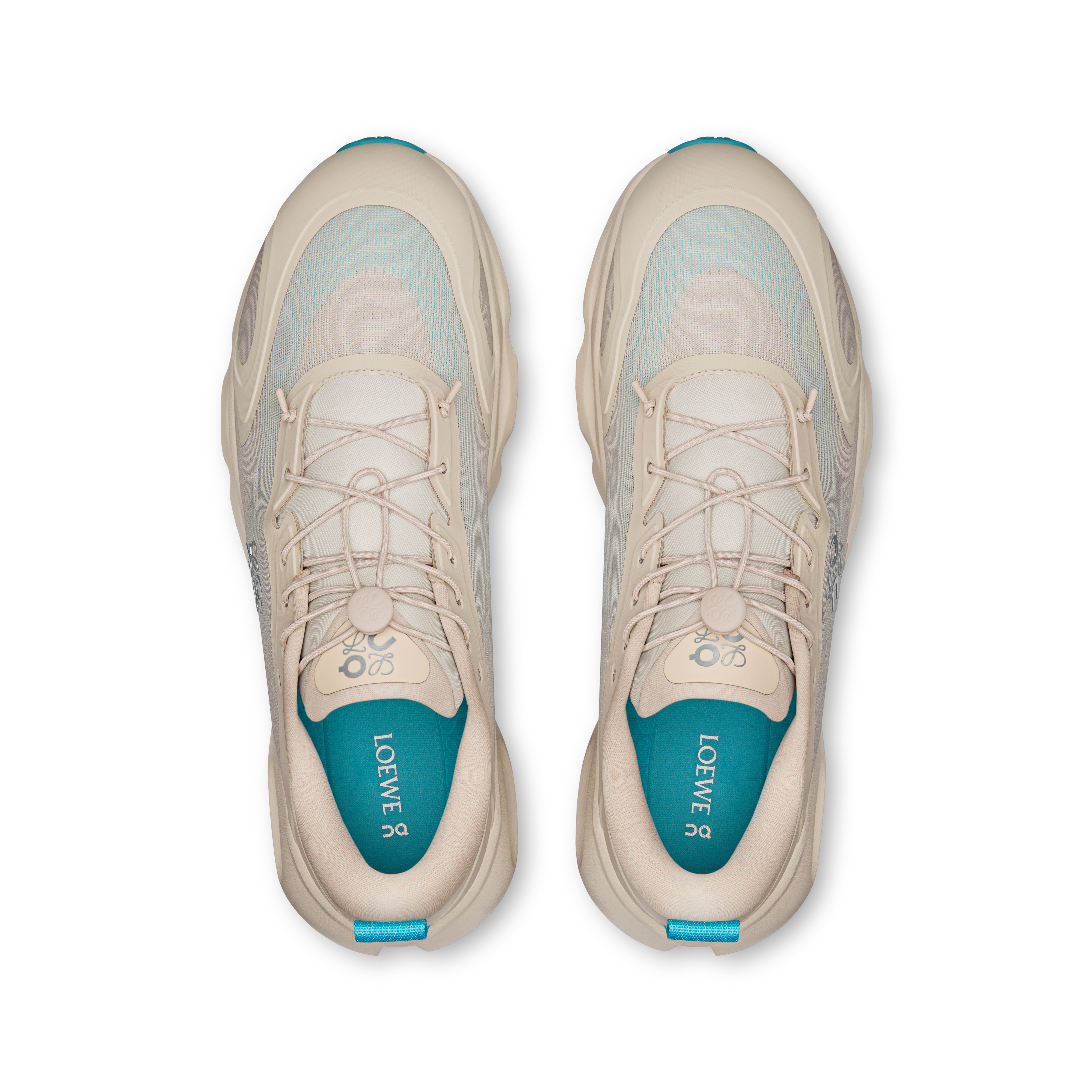 On Cloudsolo LOEWE Sand & Turquoise Men Shoes