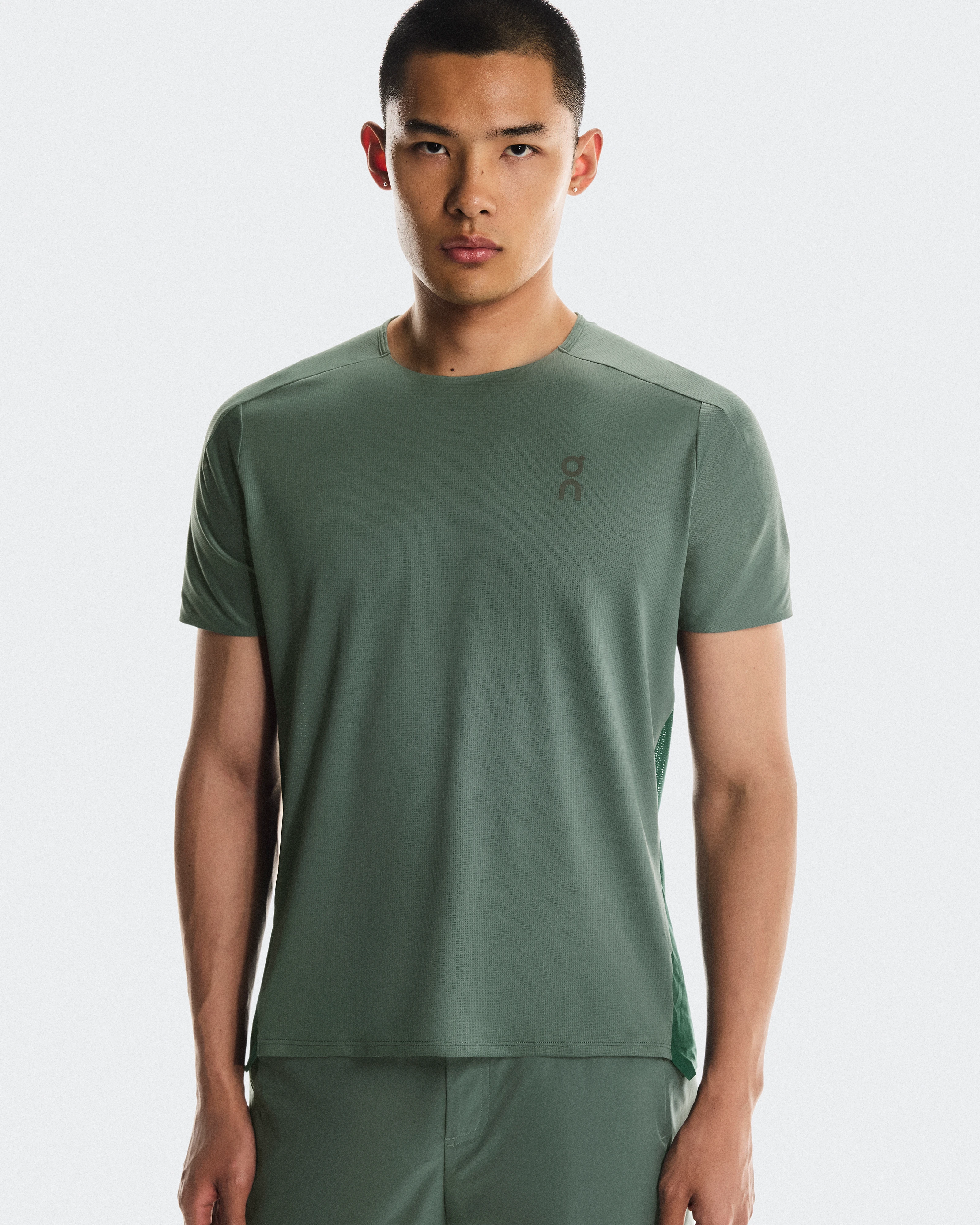On Performance-T Olive & Spirulina Men Tops and t-shirts