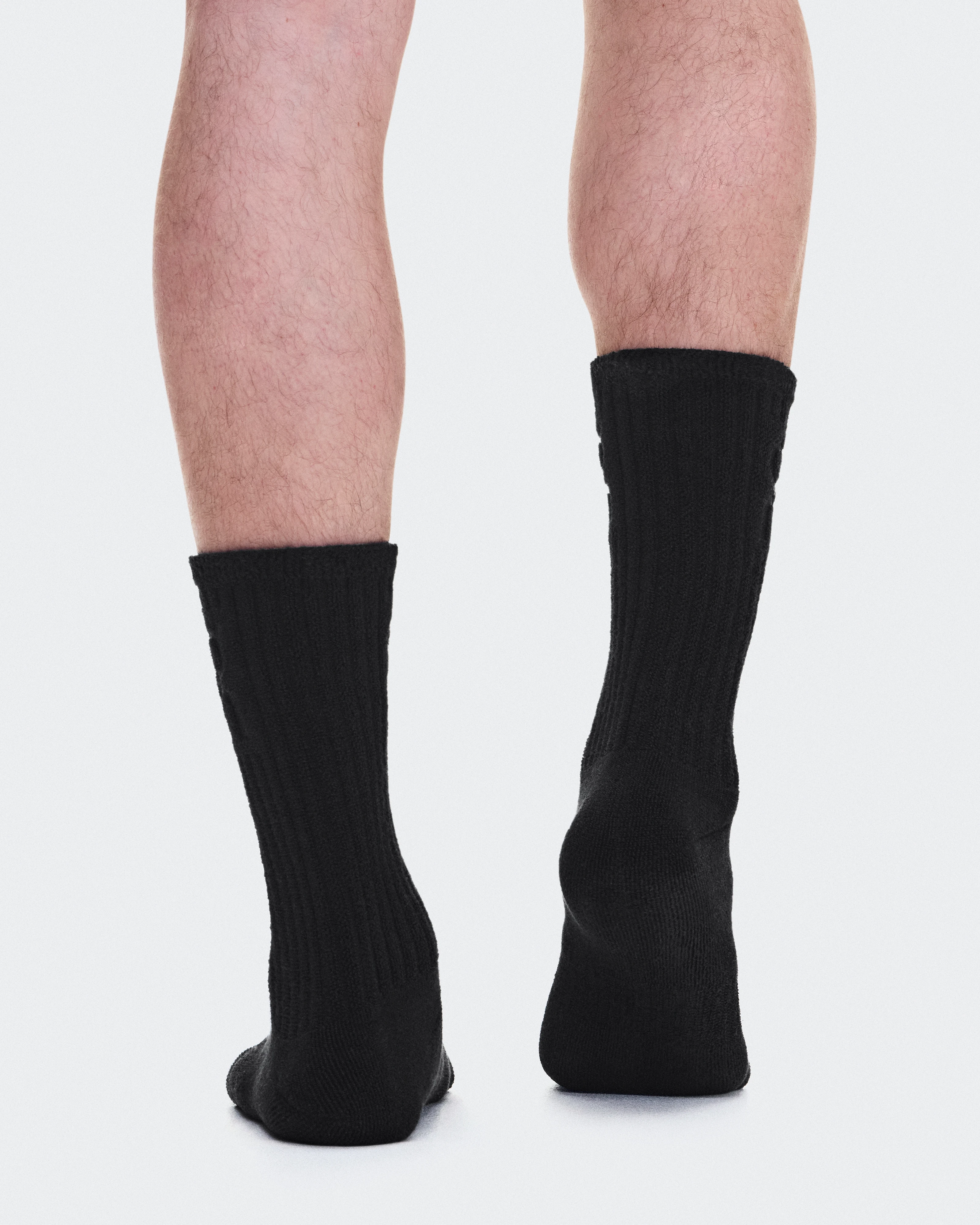 On Terry Sock High Black Unisex Socks