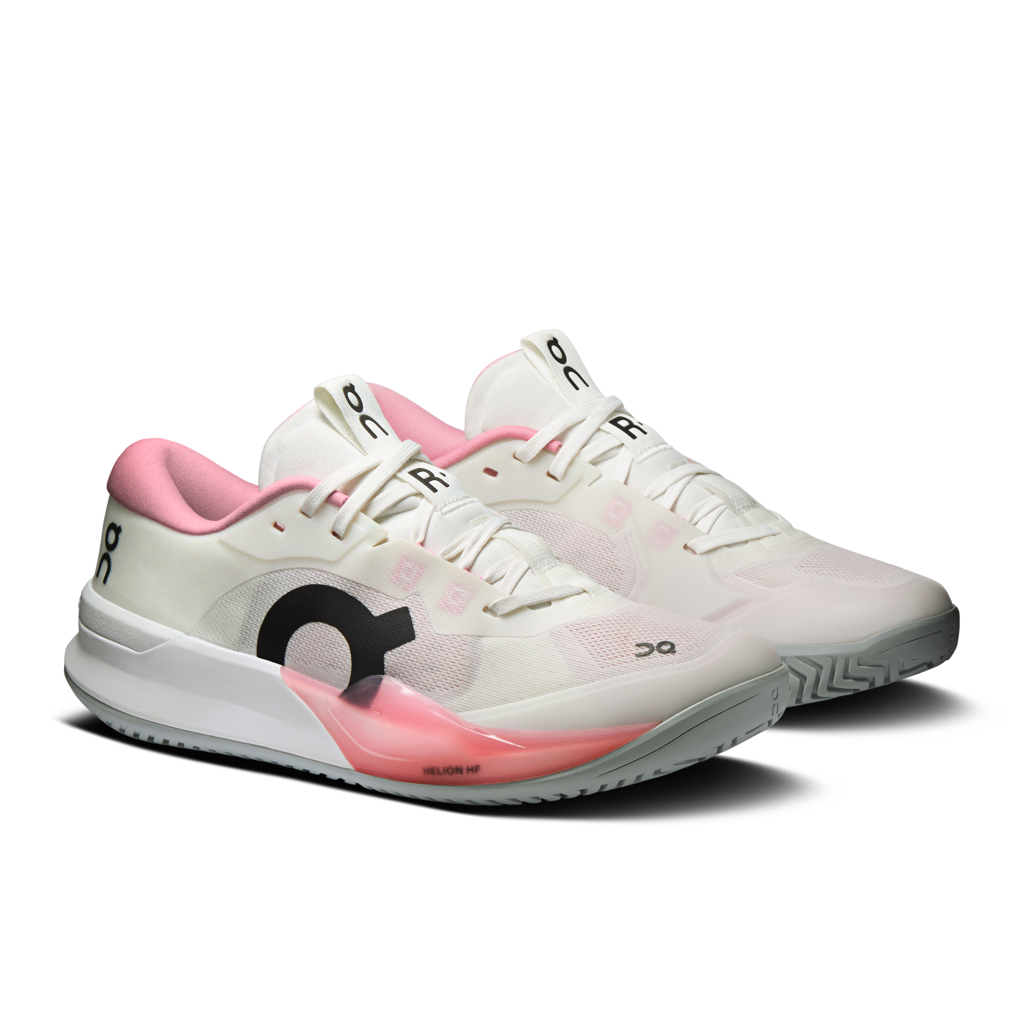 On THE ROGER Pro 3 Clay Ivory & Magnolia Women Tennis Shoes
