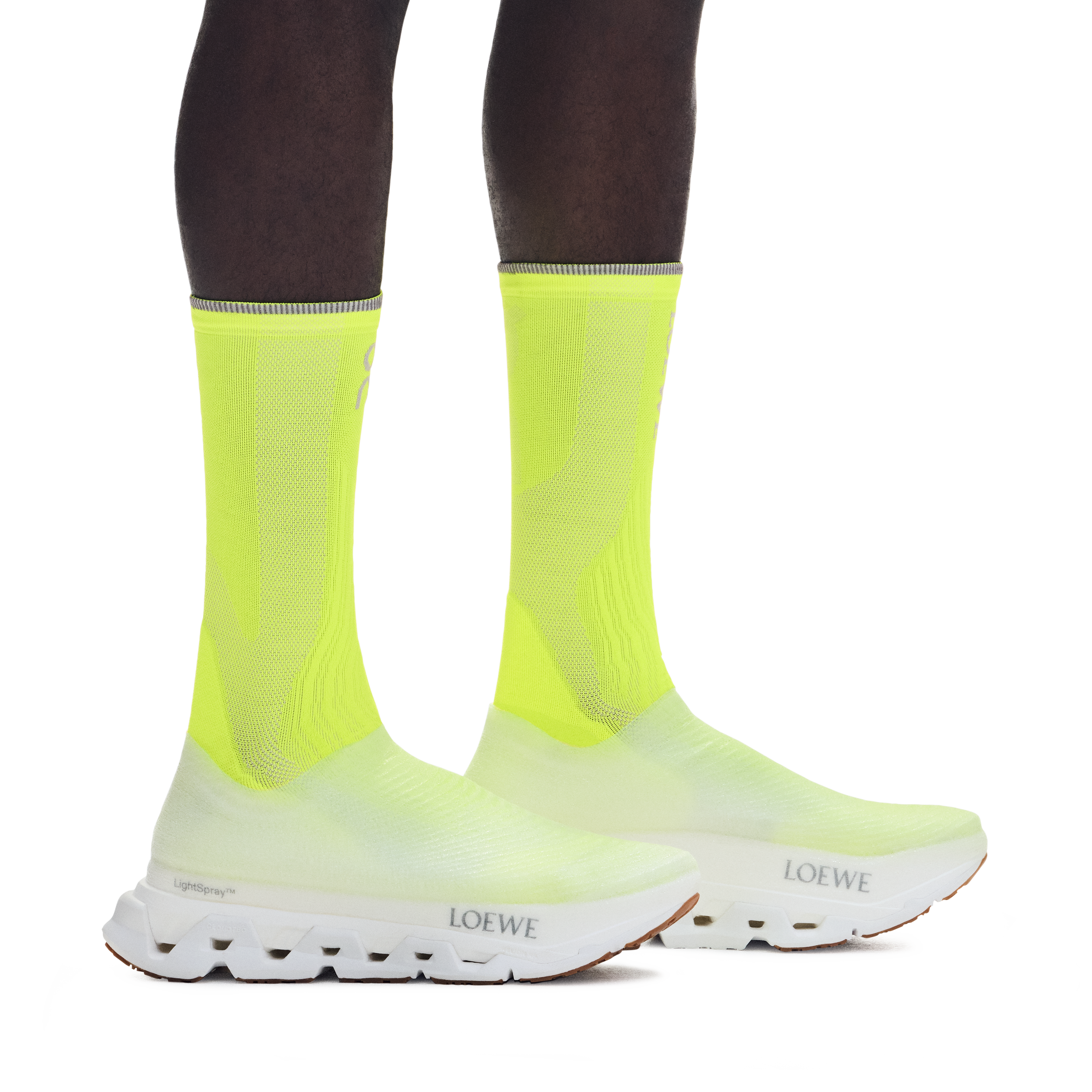 On LightSpray Cloudmonster LOEWE White Unisex Shoes