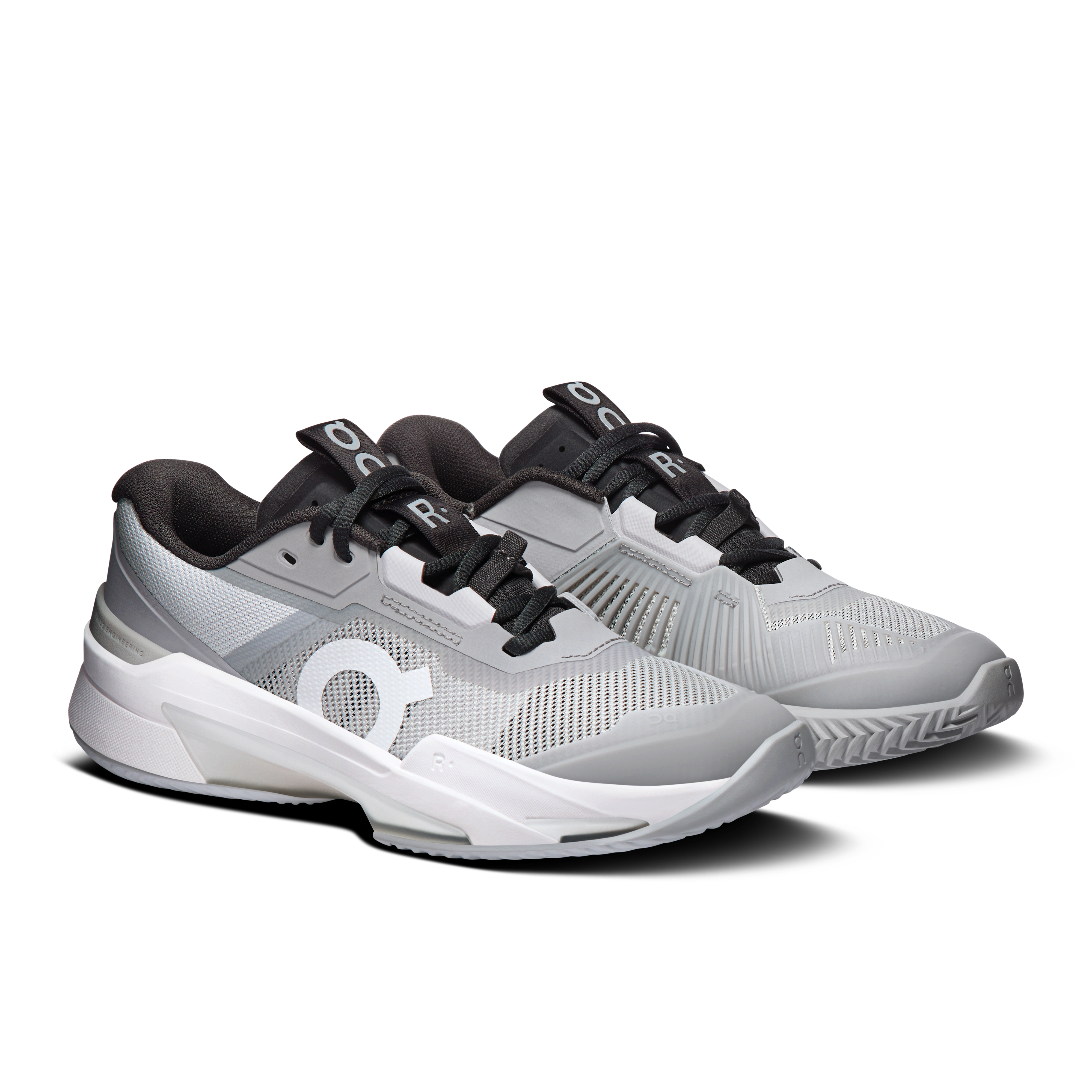 On THE ROGER Pro Fire Clay Glacier & Black Women Tennis Shoes