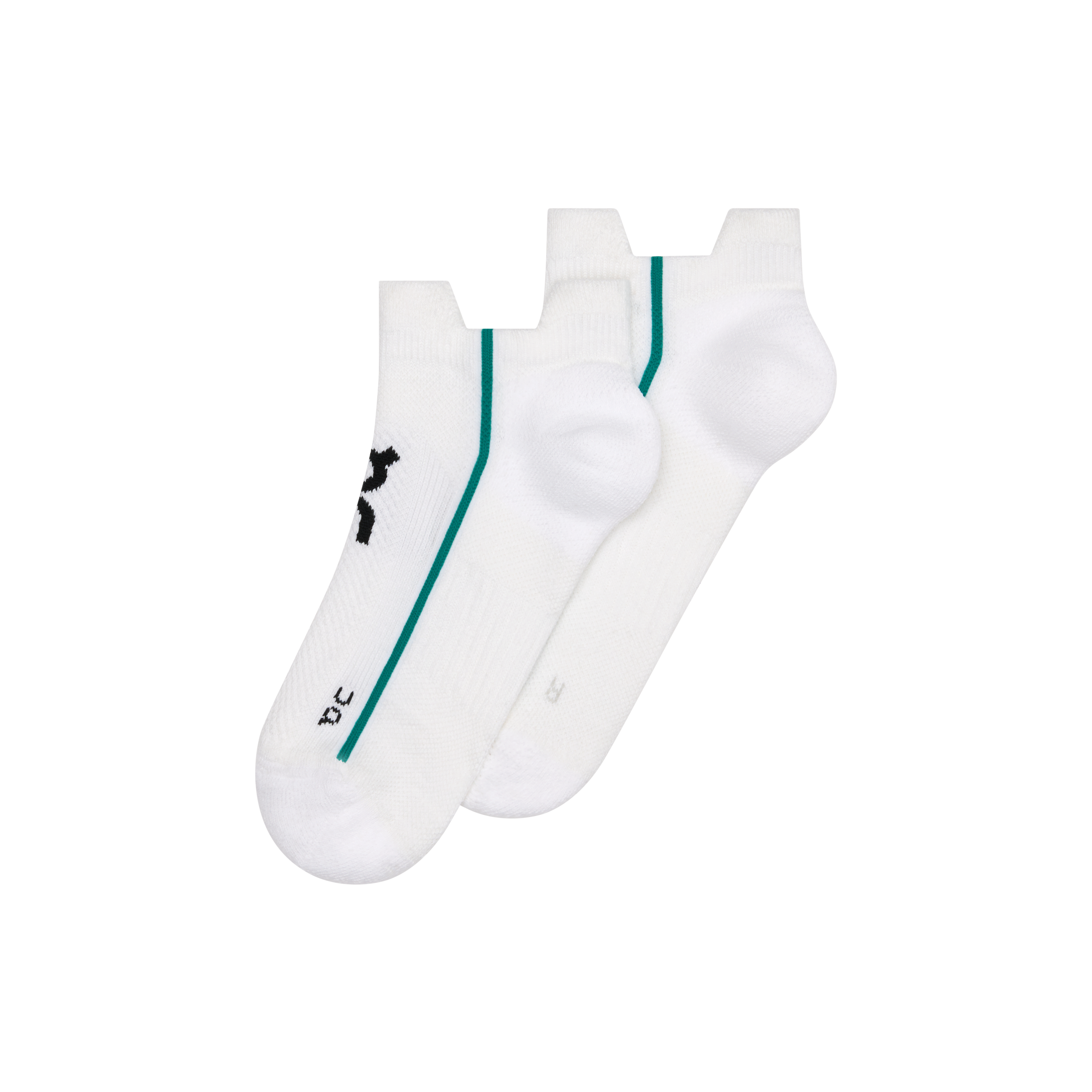 Court Sock Low in White/Neem