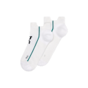 Court Sock Low in White/Neem