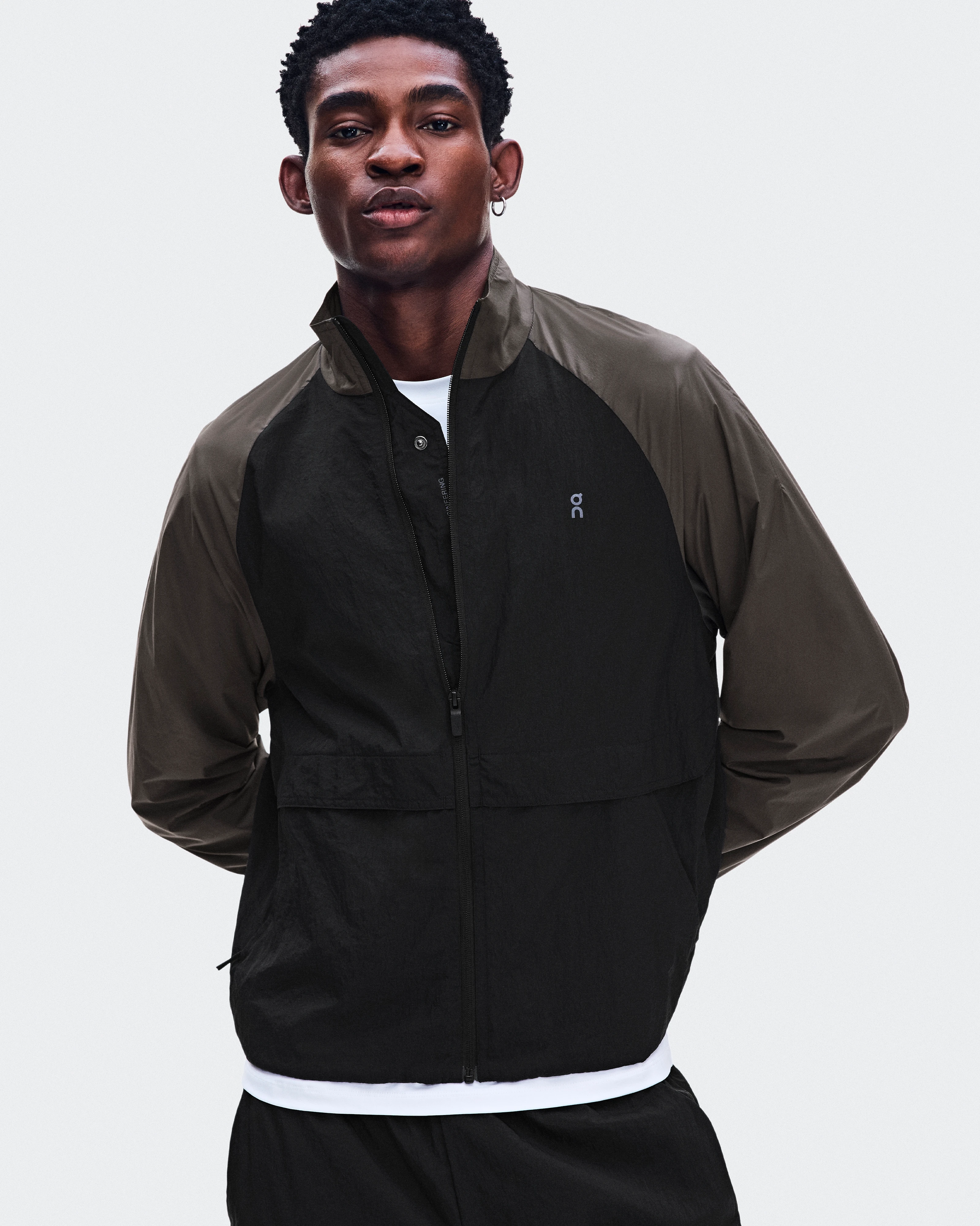 On All-Day Track Jacket Black & Espresso Men Track