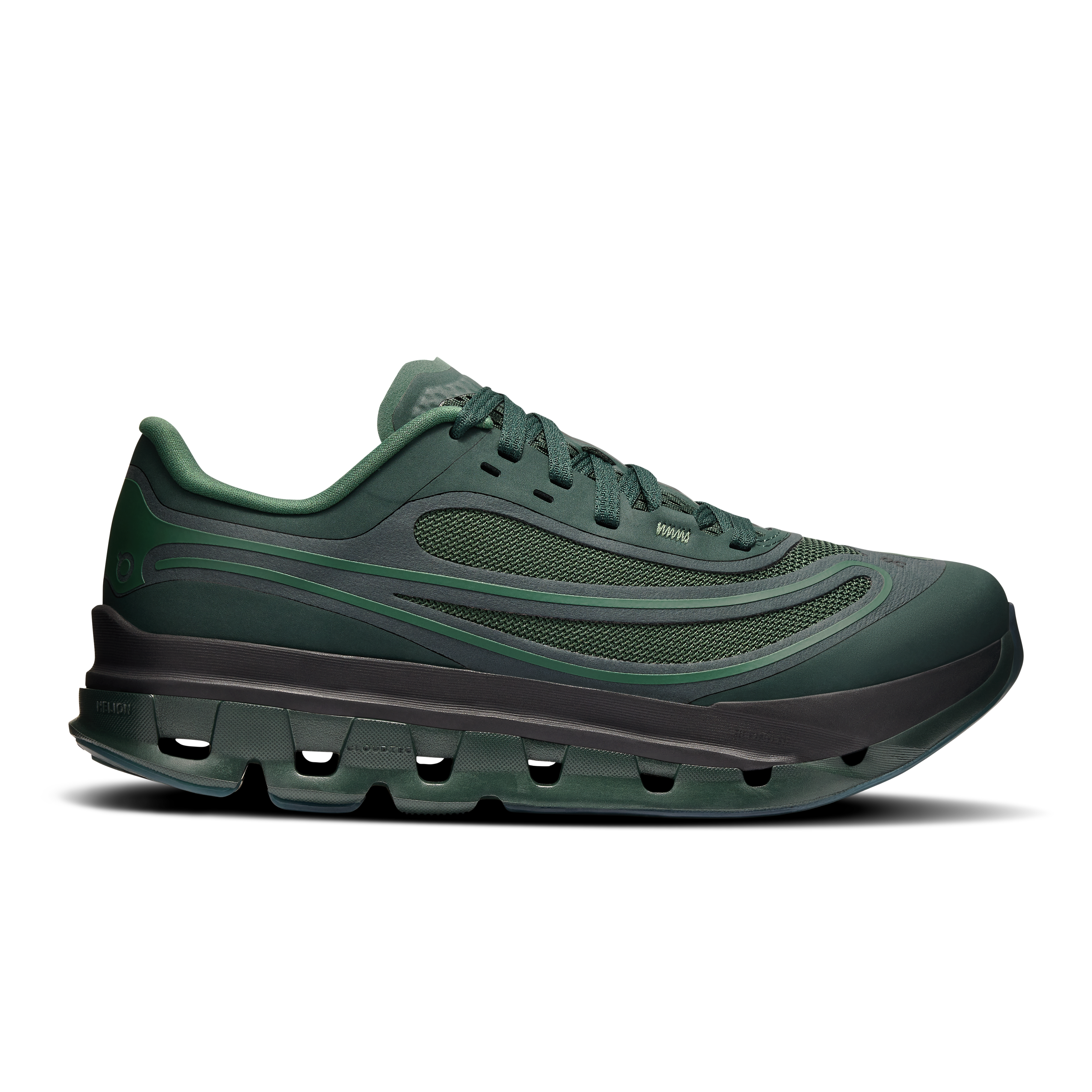 On Cloudflow 5 AD Noire Vert Femme Femme – Port quotidien, hyper-mousse Helion™ HF, streetwear Chaussures