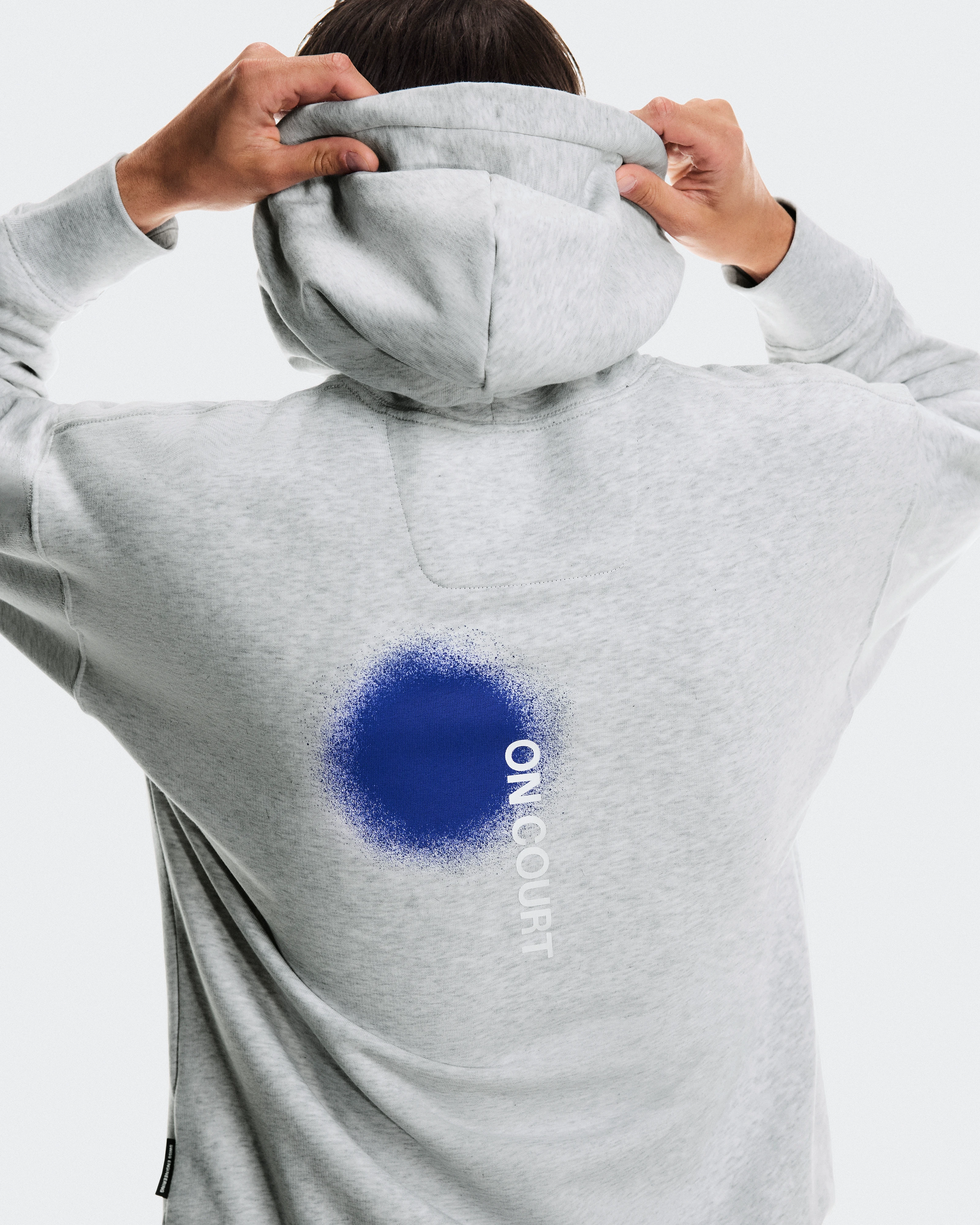 On Club Hoodie Smash Grey Heather Homme Sweats à capuche et sweats