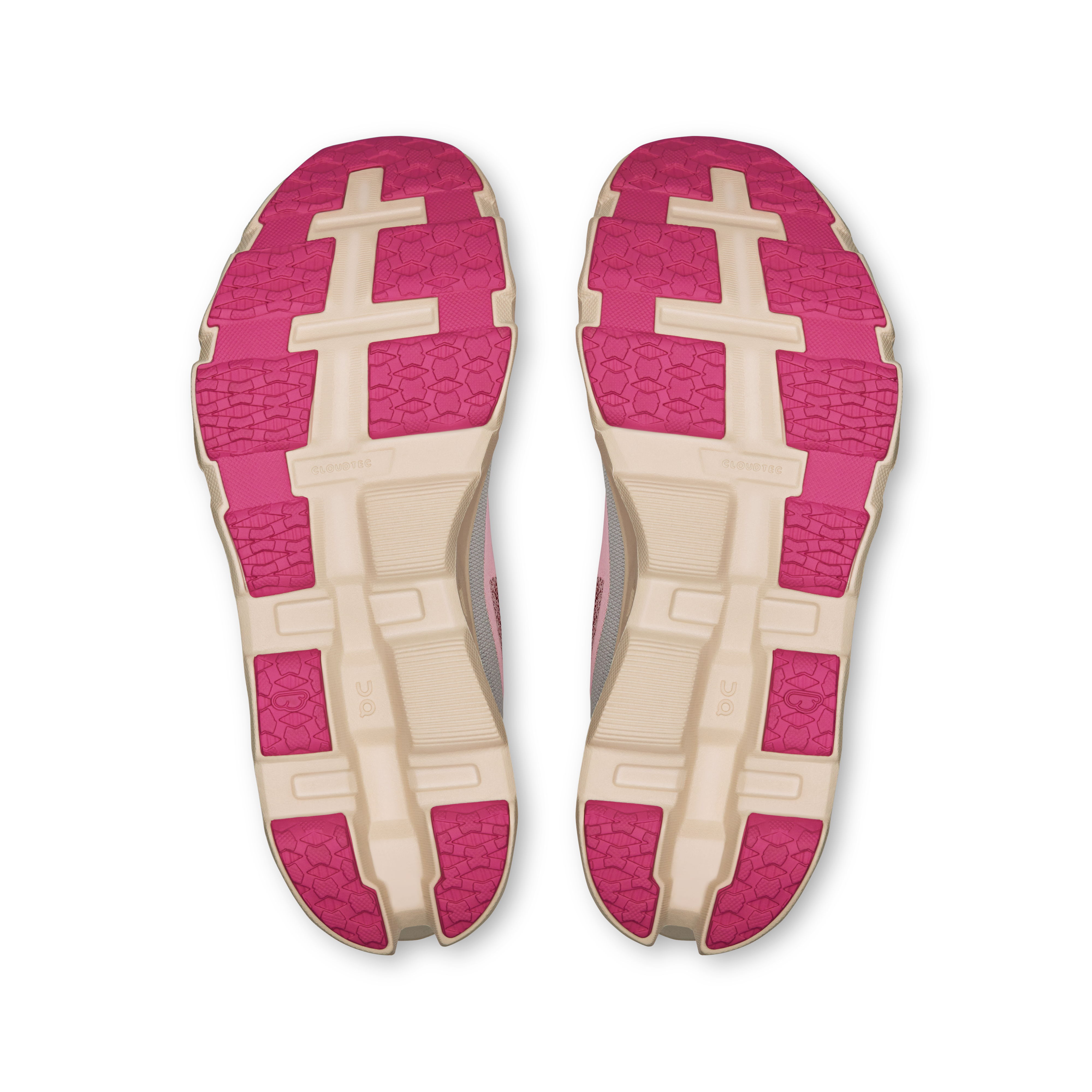 On Cloudmonster Hyper Red & Cream Women Road running Shoes
