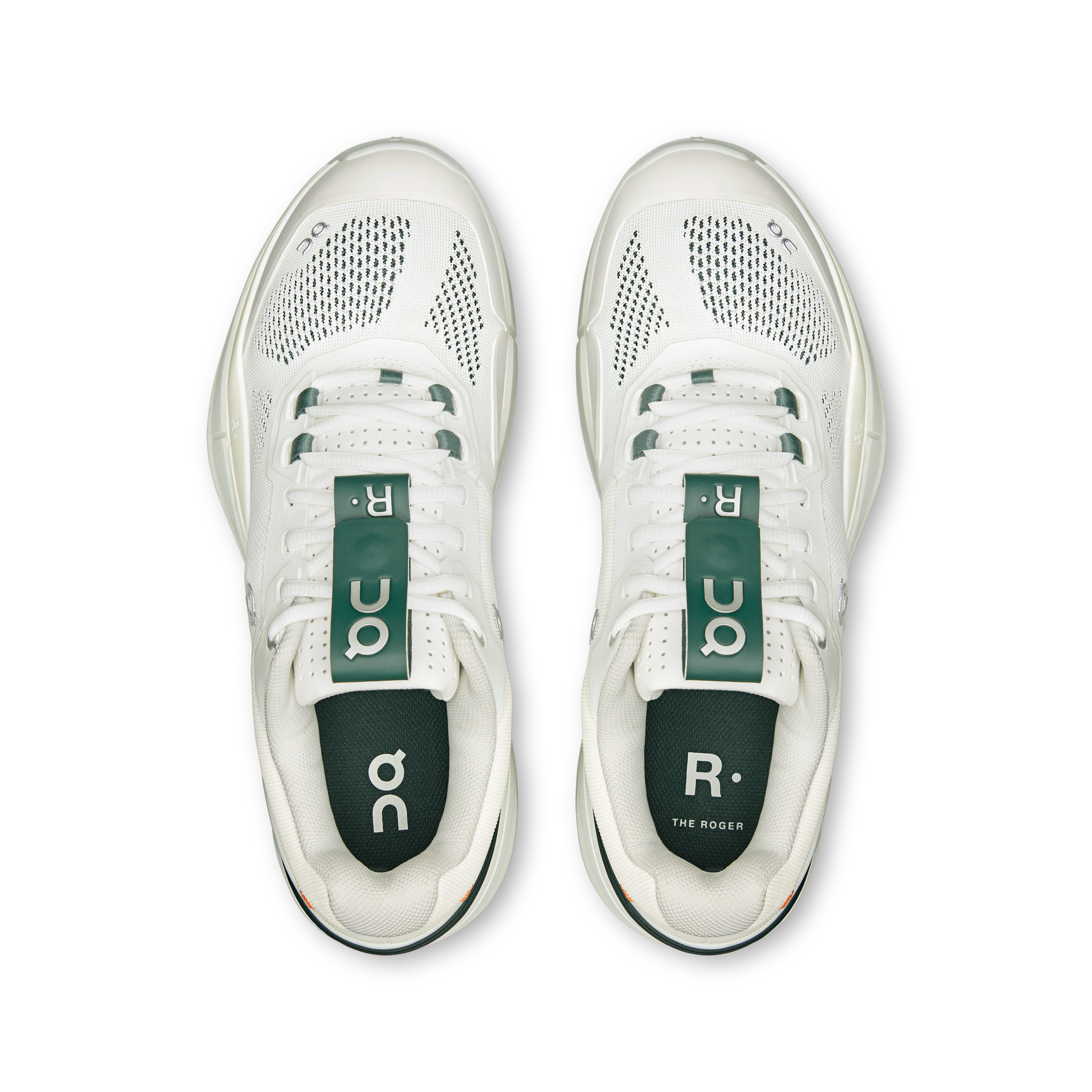 On THE ROGER Pro White & Evergreen Uomo Tennis Scarpe