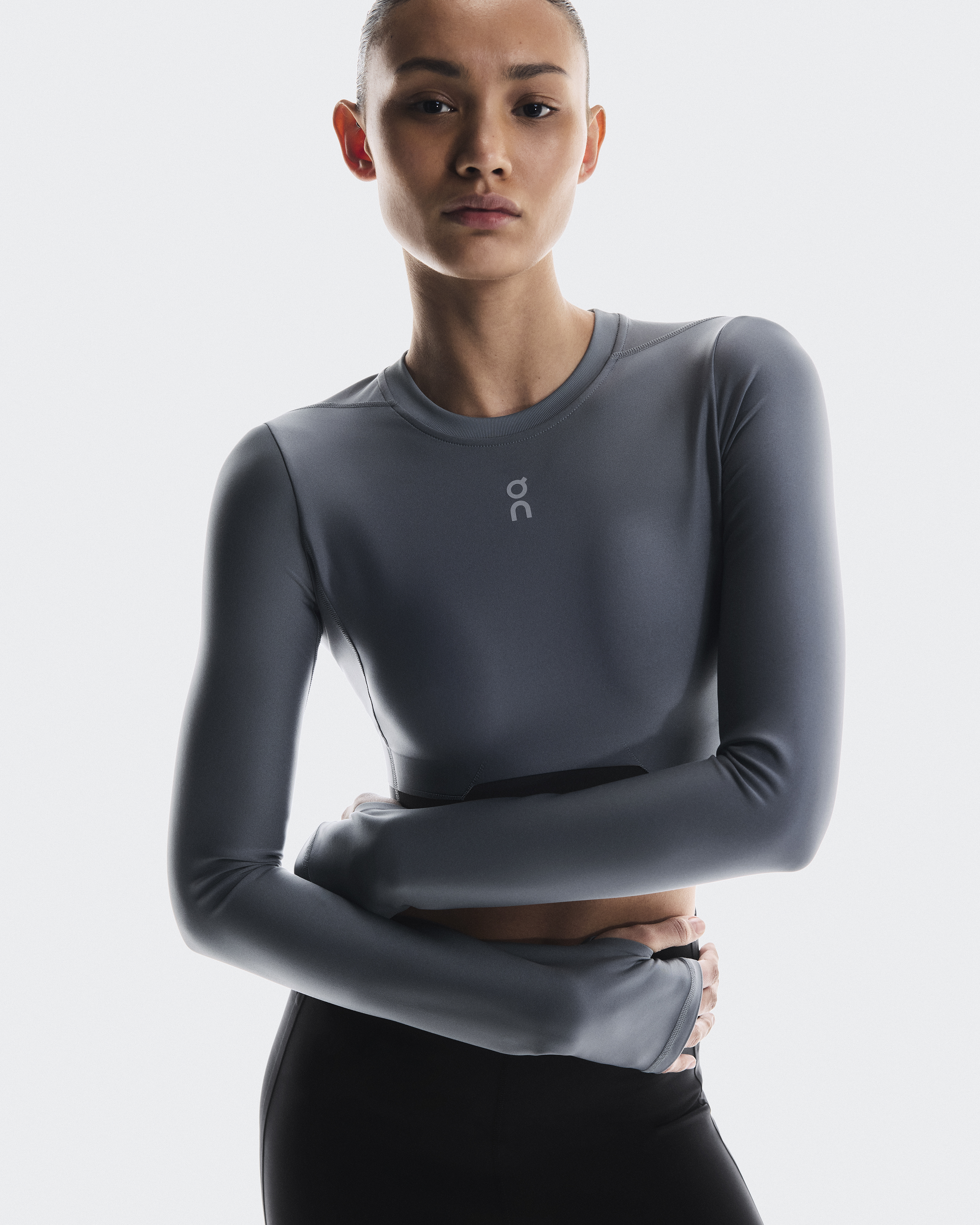 Women's Train Long Sleeve Crop | Grey | On United States