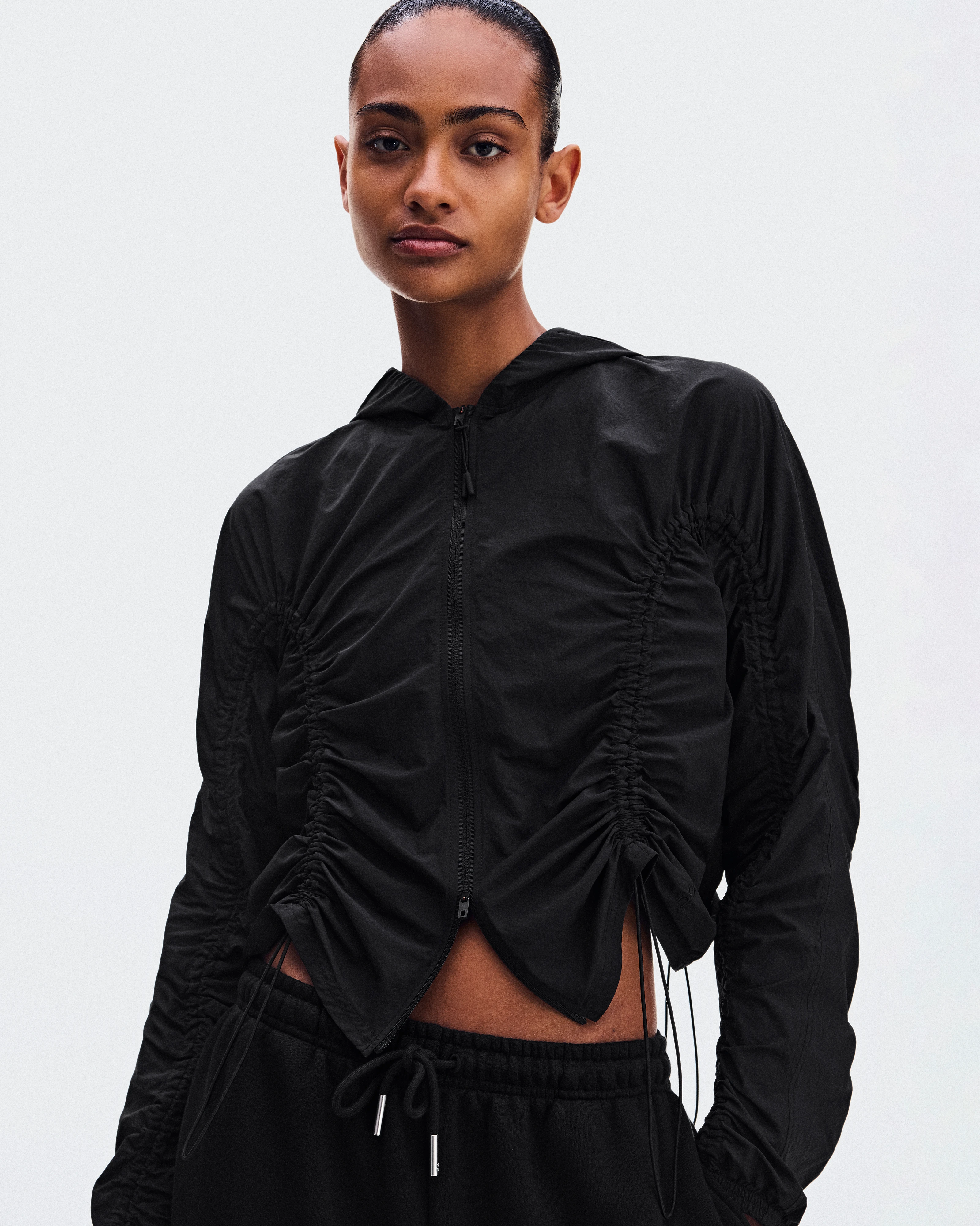 On Ruched Lightweight Jacket Black 여성 재킷