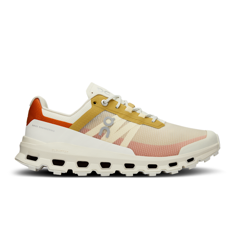 On Women's Cloudvista Trail Running Shoe in Ivory/Bronze, Size: 37.5