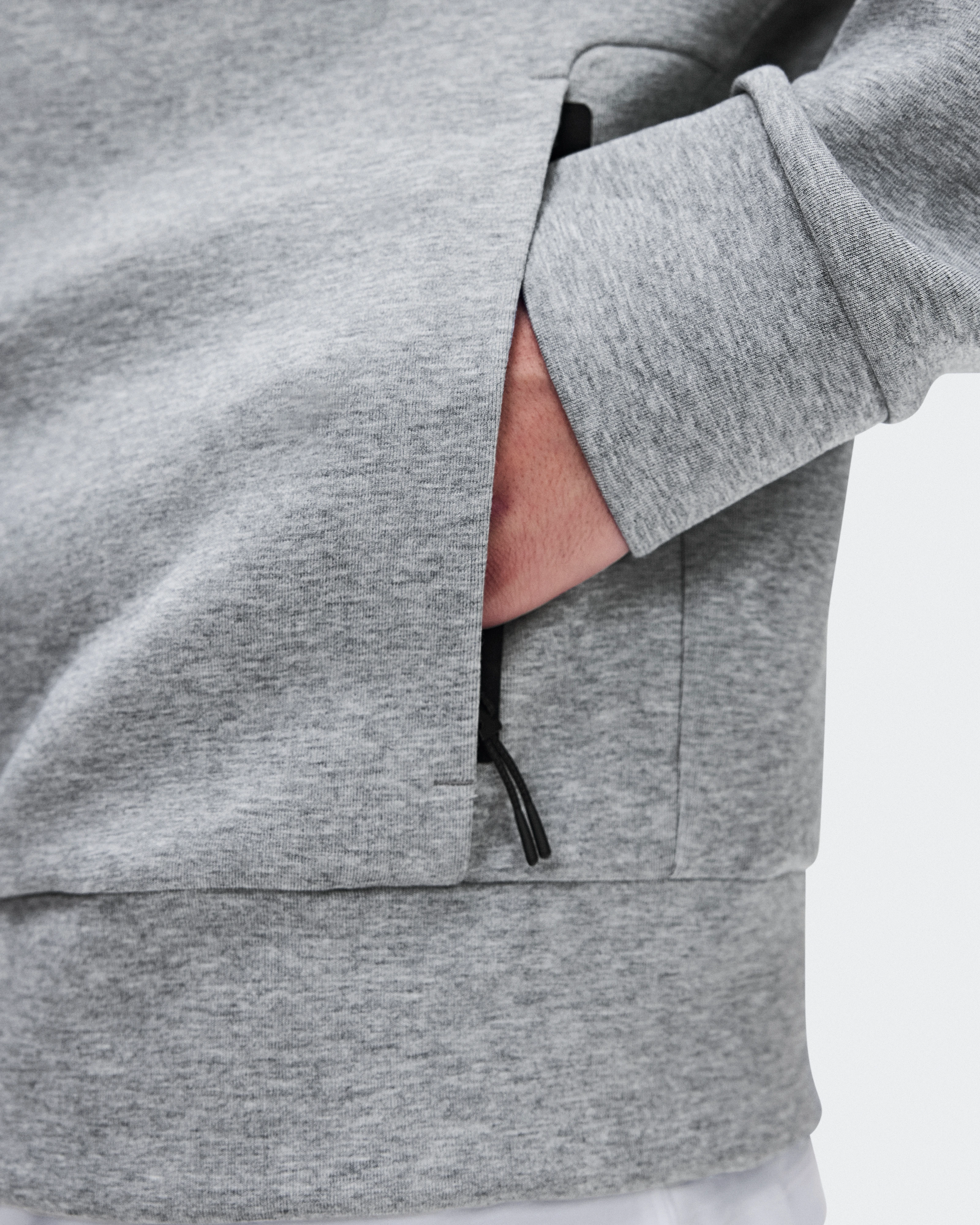 On Focus Tech Zip Hoodie Basalt Men Hoodies and sweatshirts