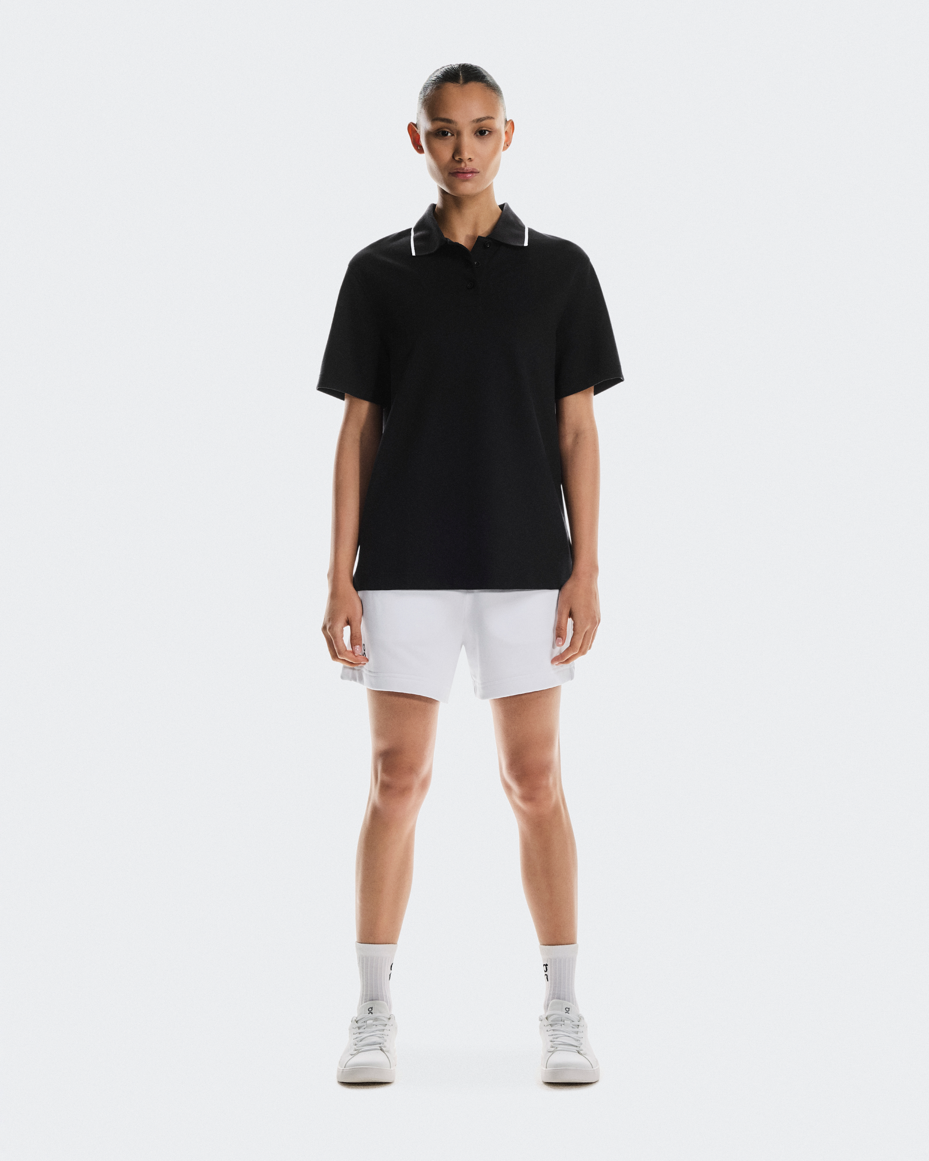 On Courtside Polo, Black, Women