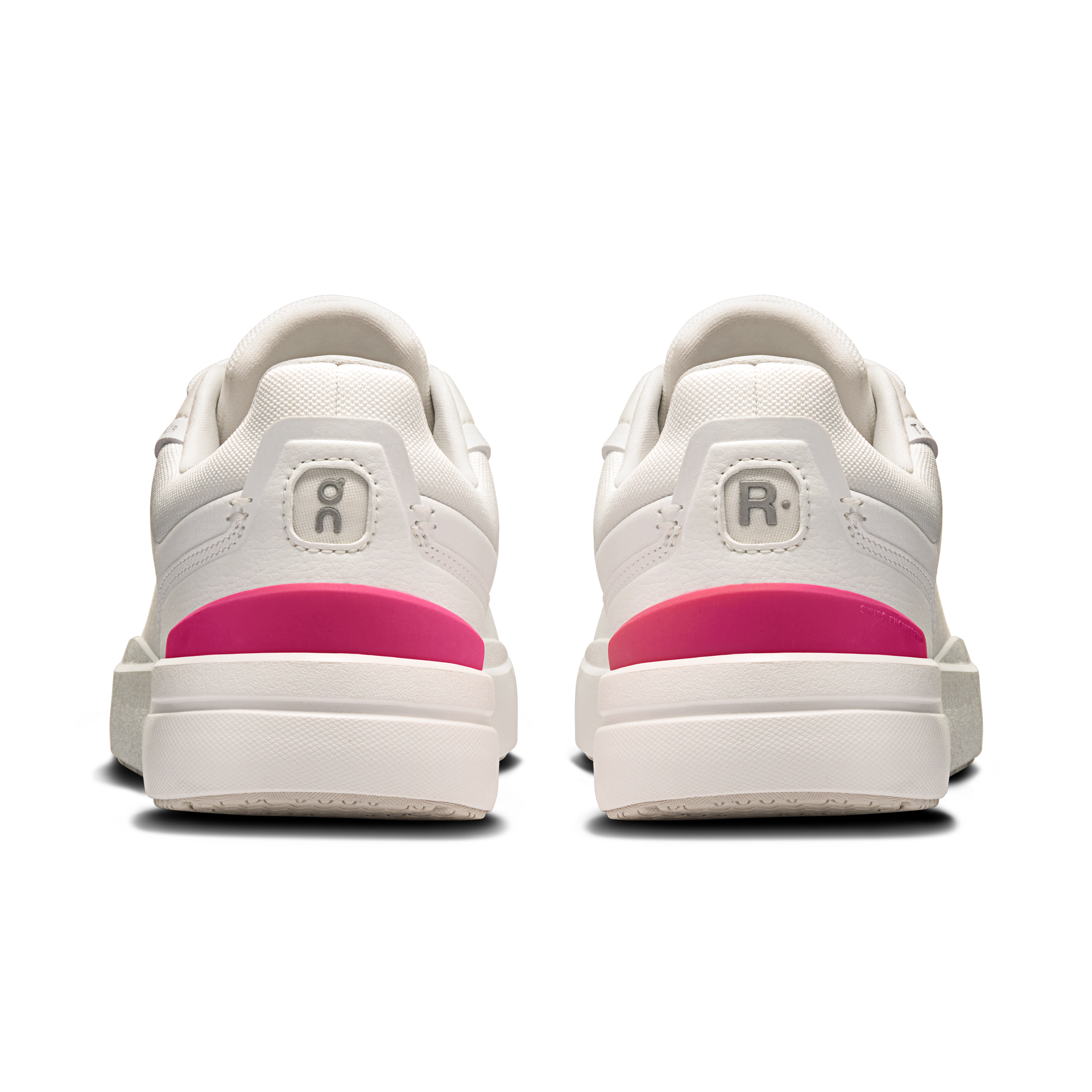 On THE ROGER Advantage White & Pink Women Tennis Shoes
