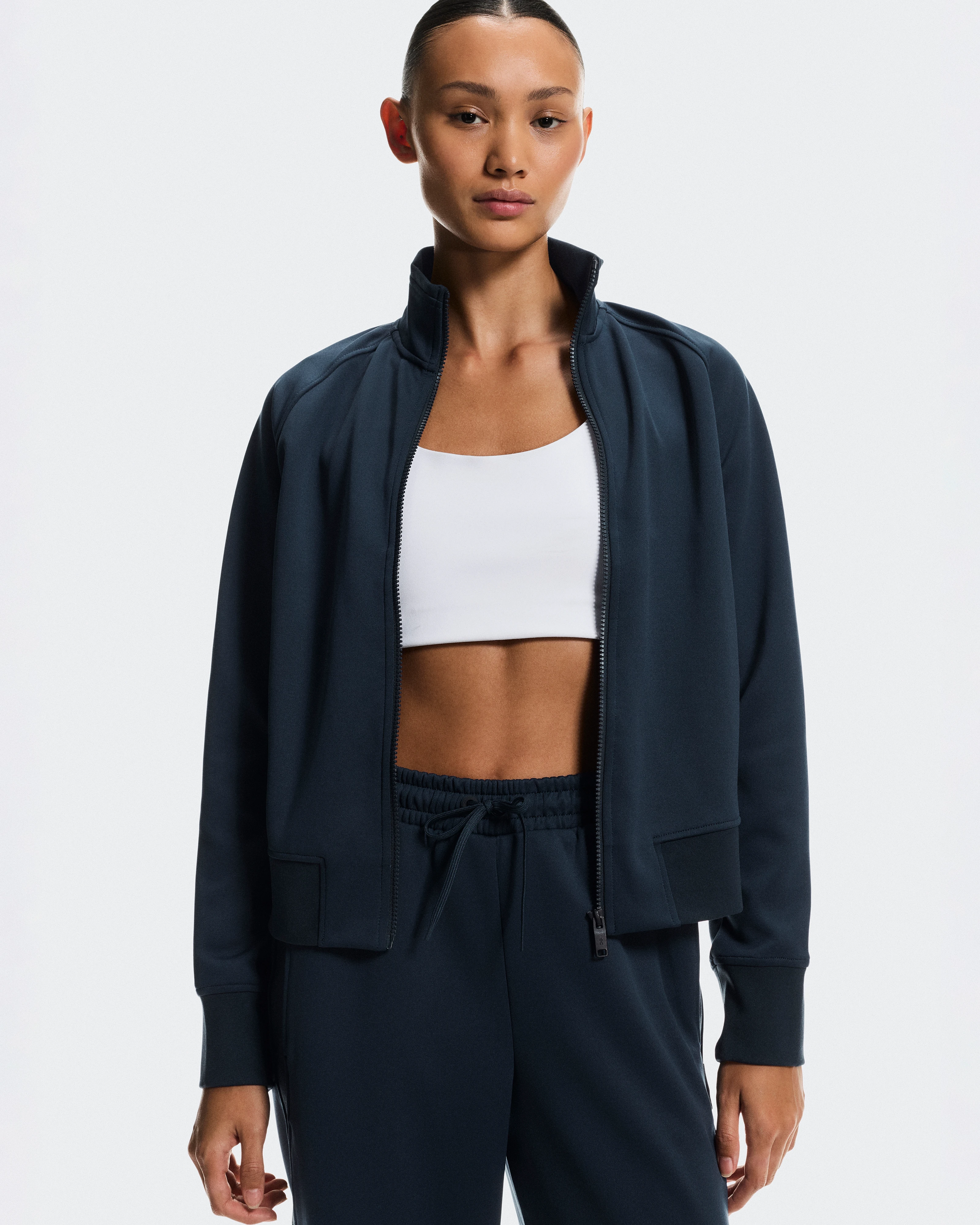 On Courtside Full-Zip Midnight Women Jackets