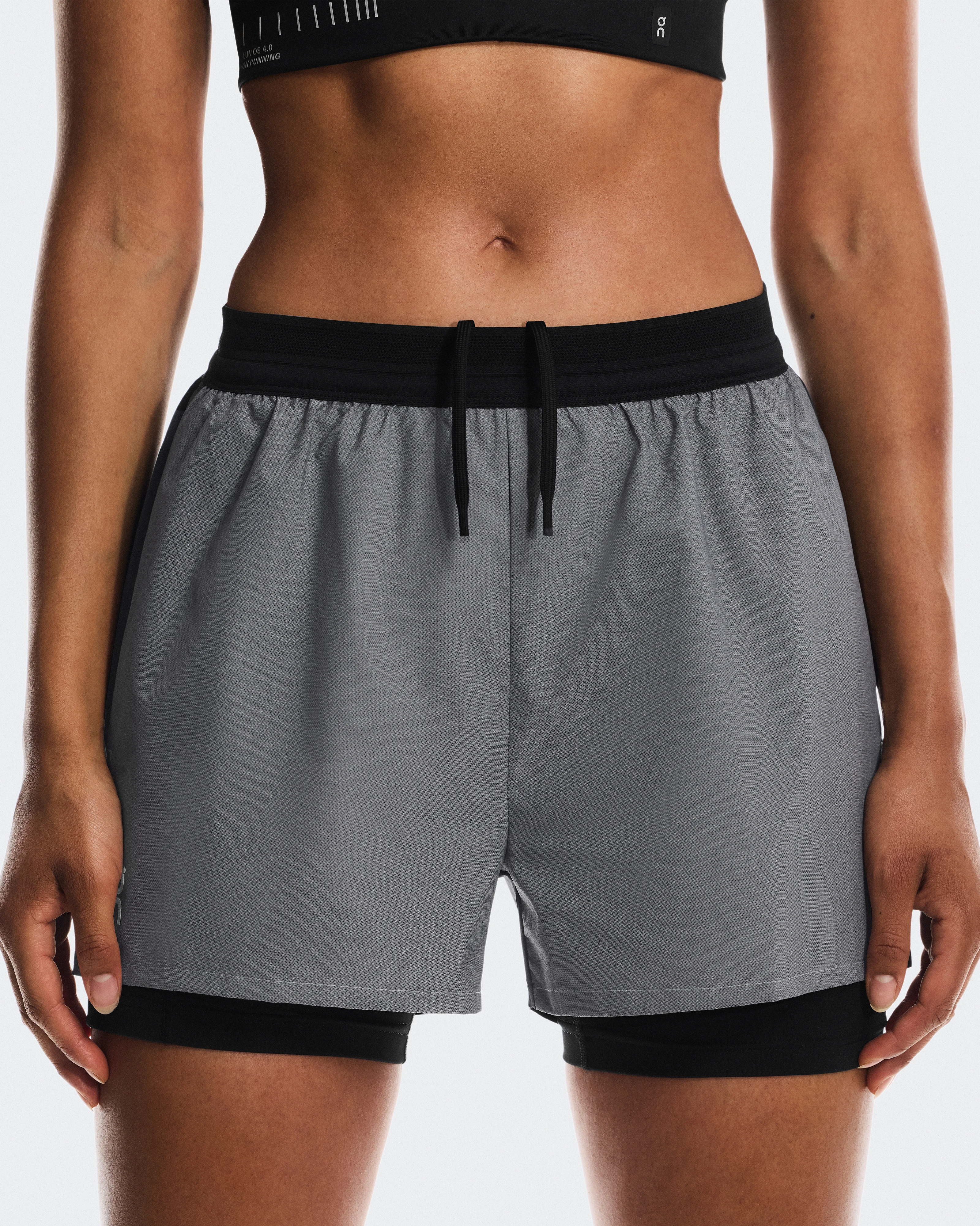 On Performance Shorts Lumos Eclipse & Black Femme Shorts