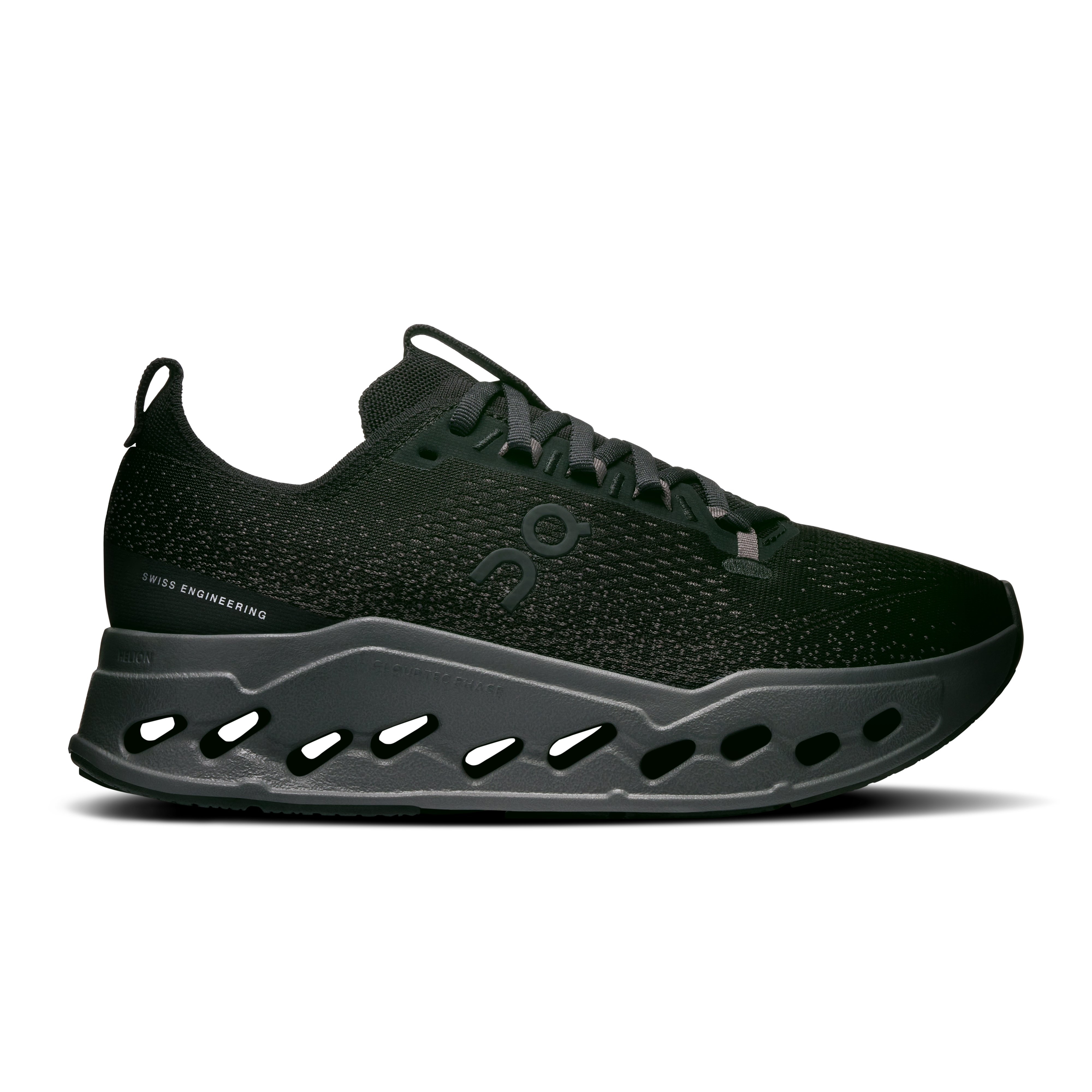 On Cloudsurfer Max Black Grey Women Women – Road running, CloudTec Phase®, maximum cushioning Shoes