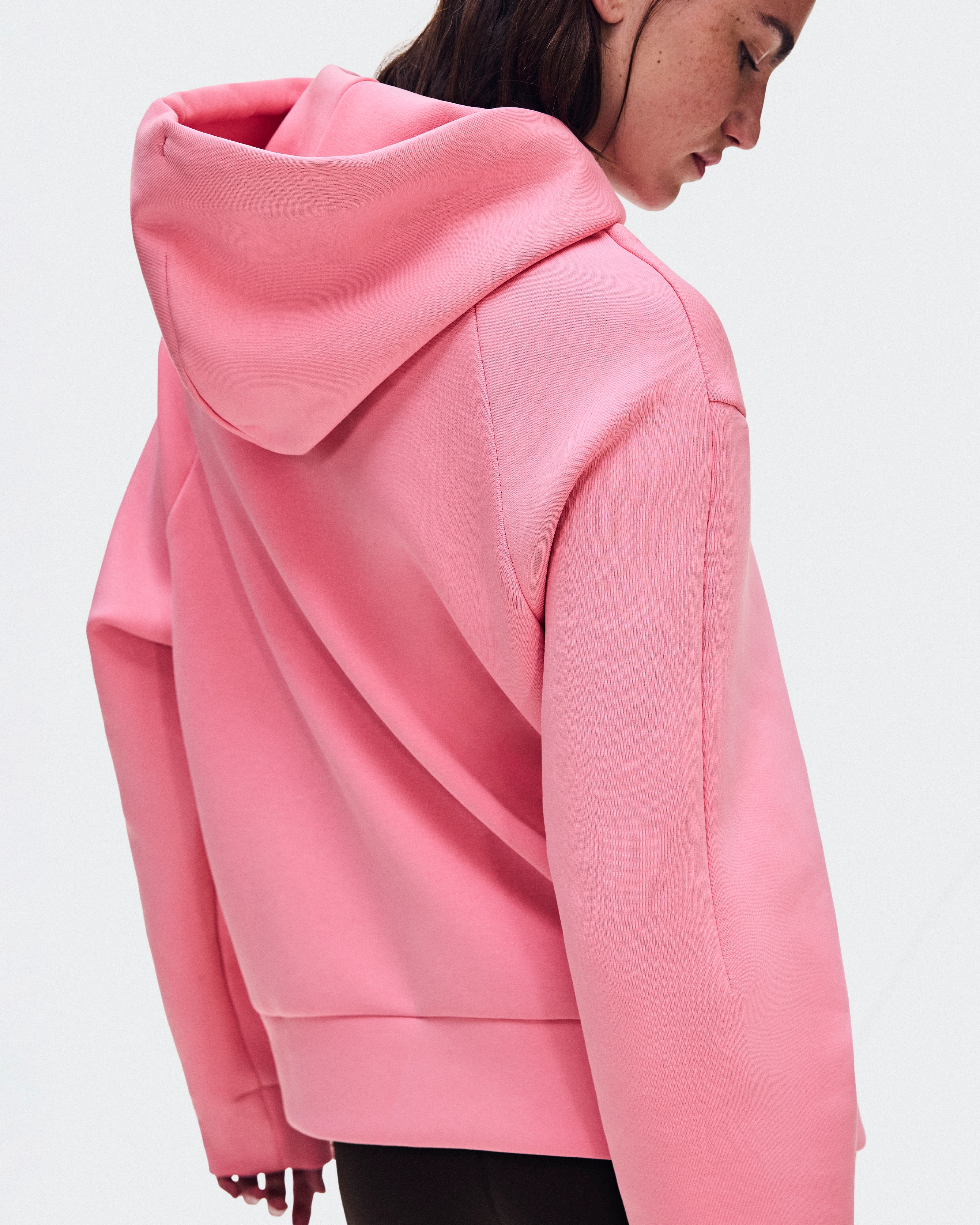 On Focus Tech Zip Hoodie Magnolia Women Hoodies and sweatshirts