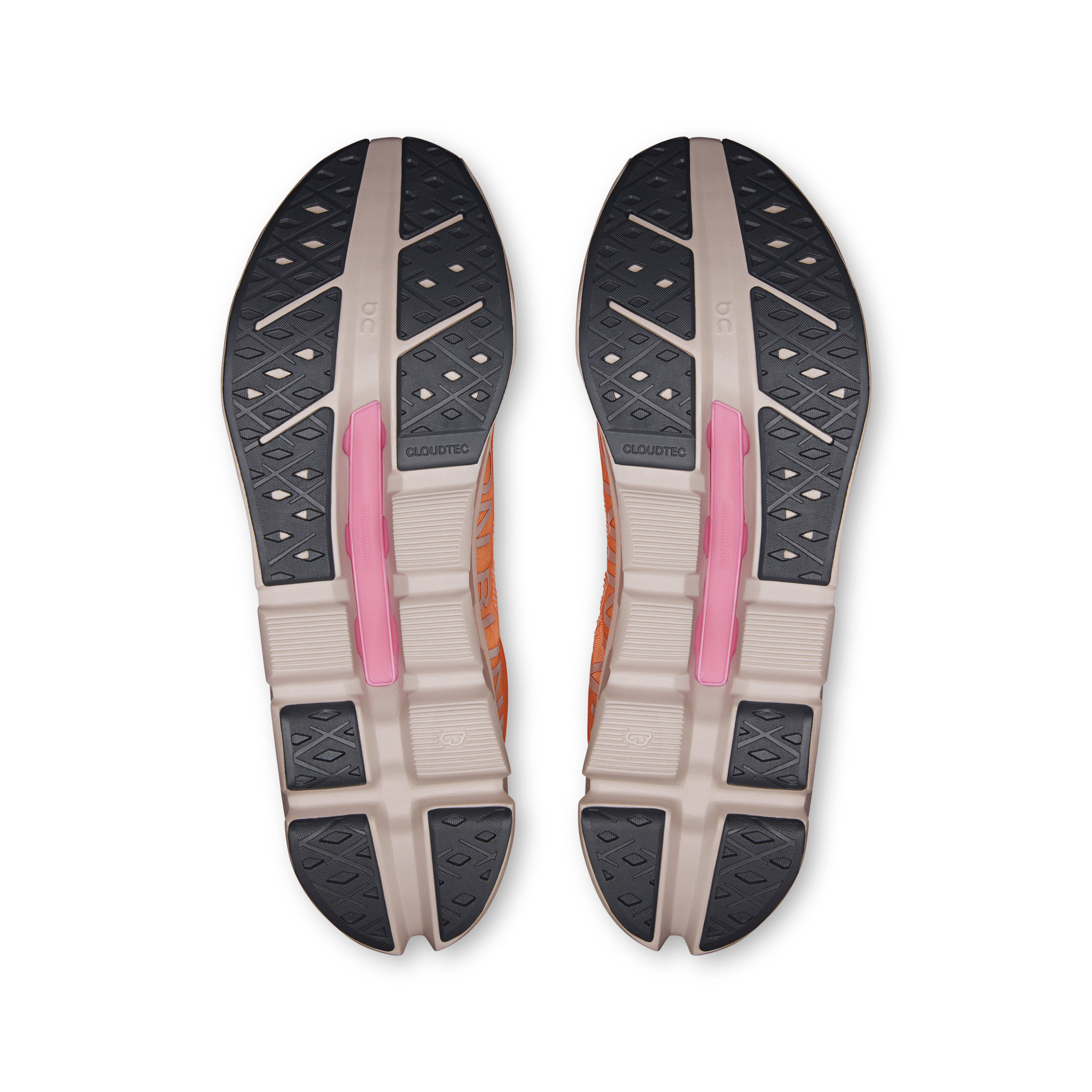 On Cloudflow 5 Tangerine & Silver Men Road running Shoes