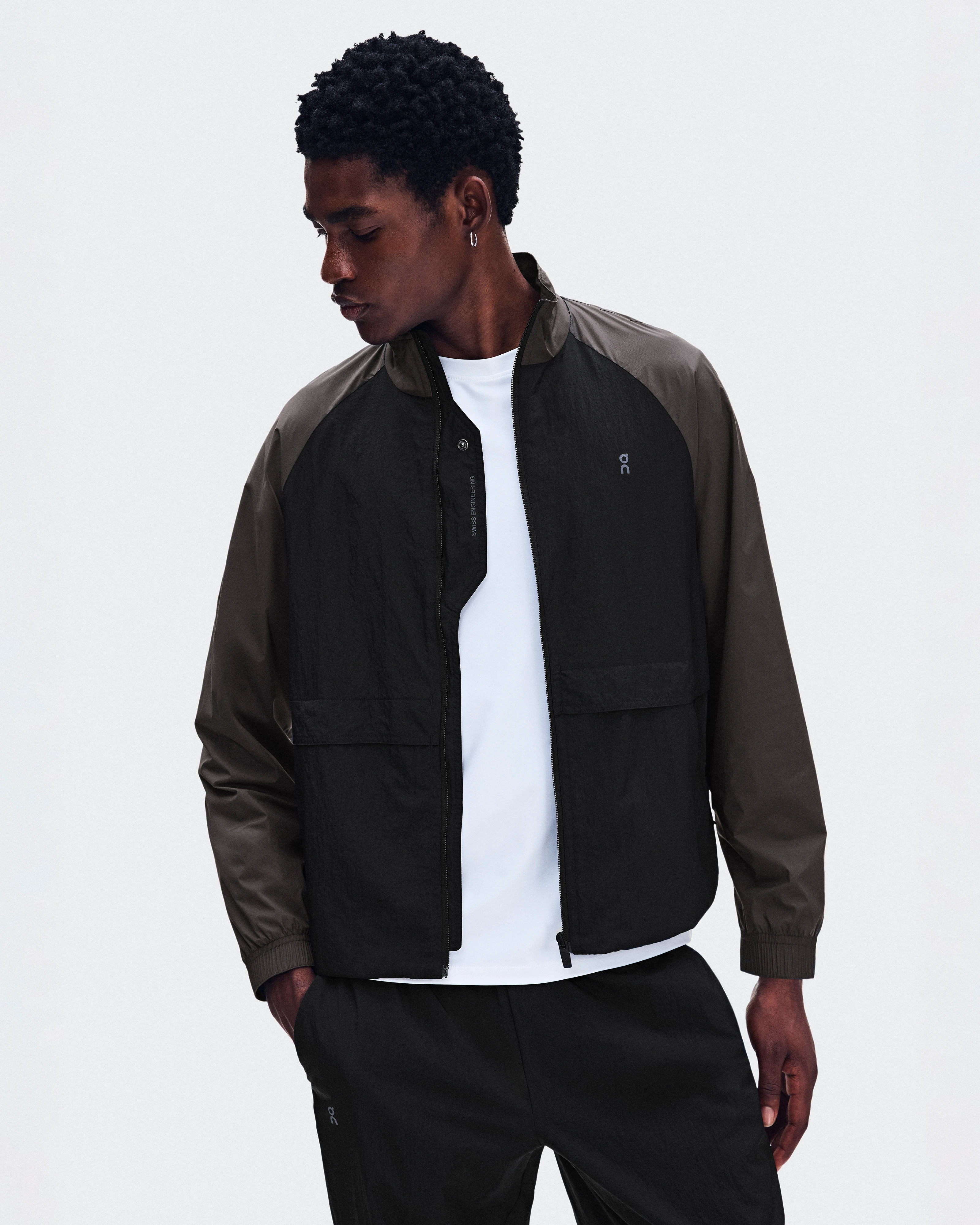 On All-Day Track Jacket Black & Espresso Men Track
