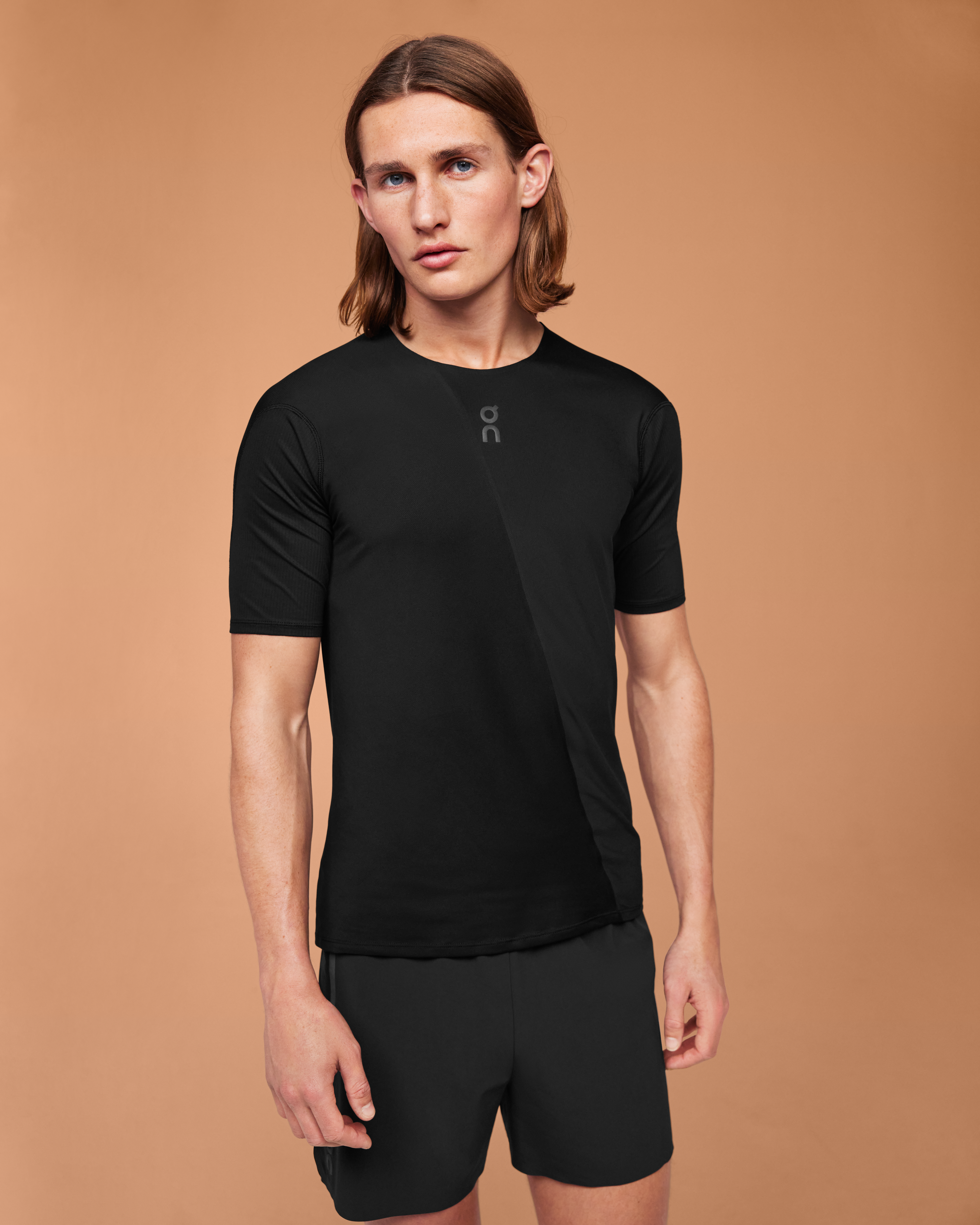 Men Yoga Seamless T-Shirt - Dark Grey