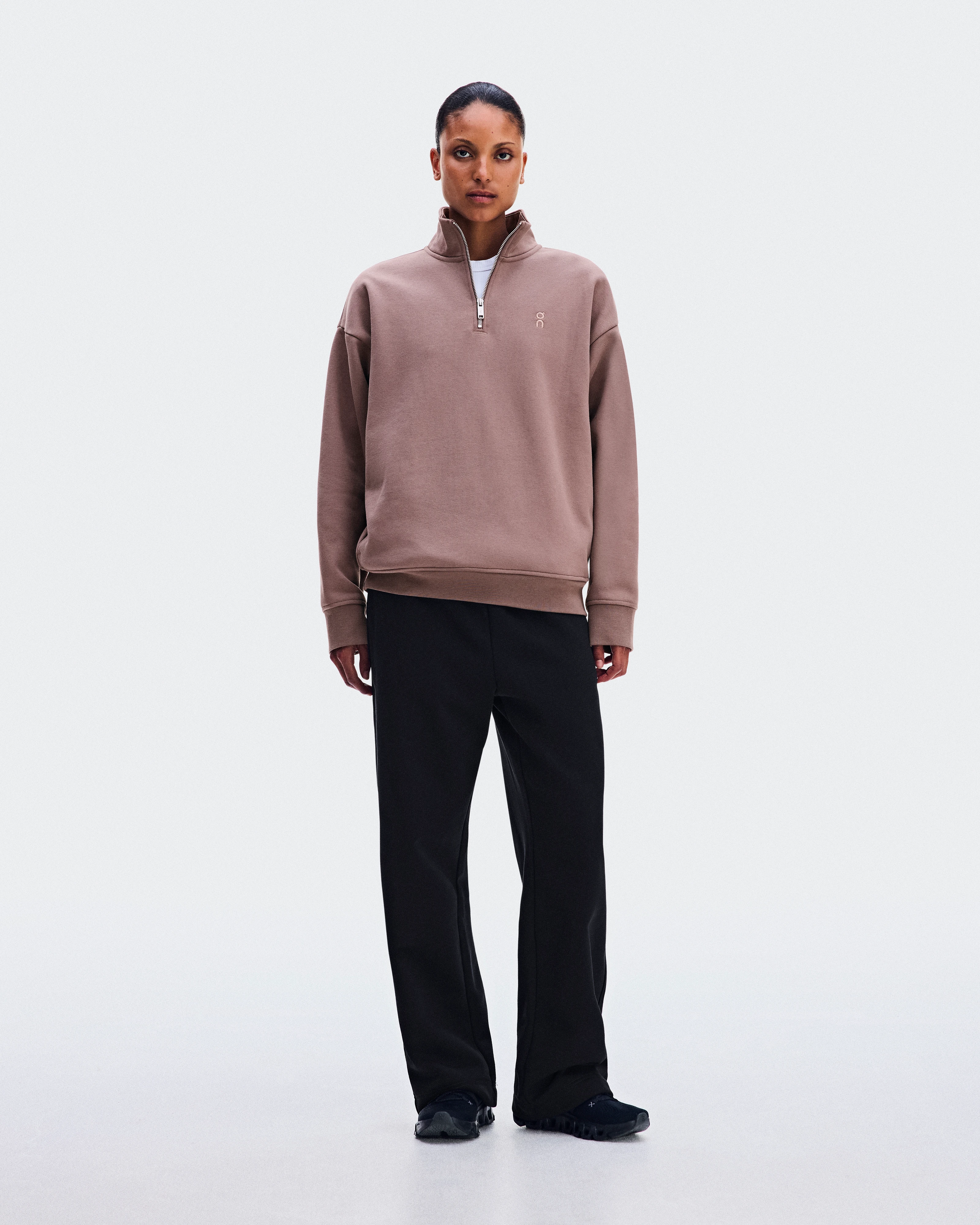 On Club Collective 1/4 Zip Clove Women Hoodies and sweatshirts