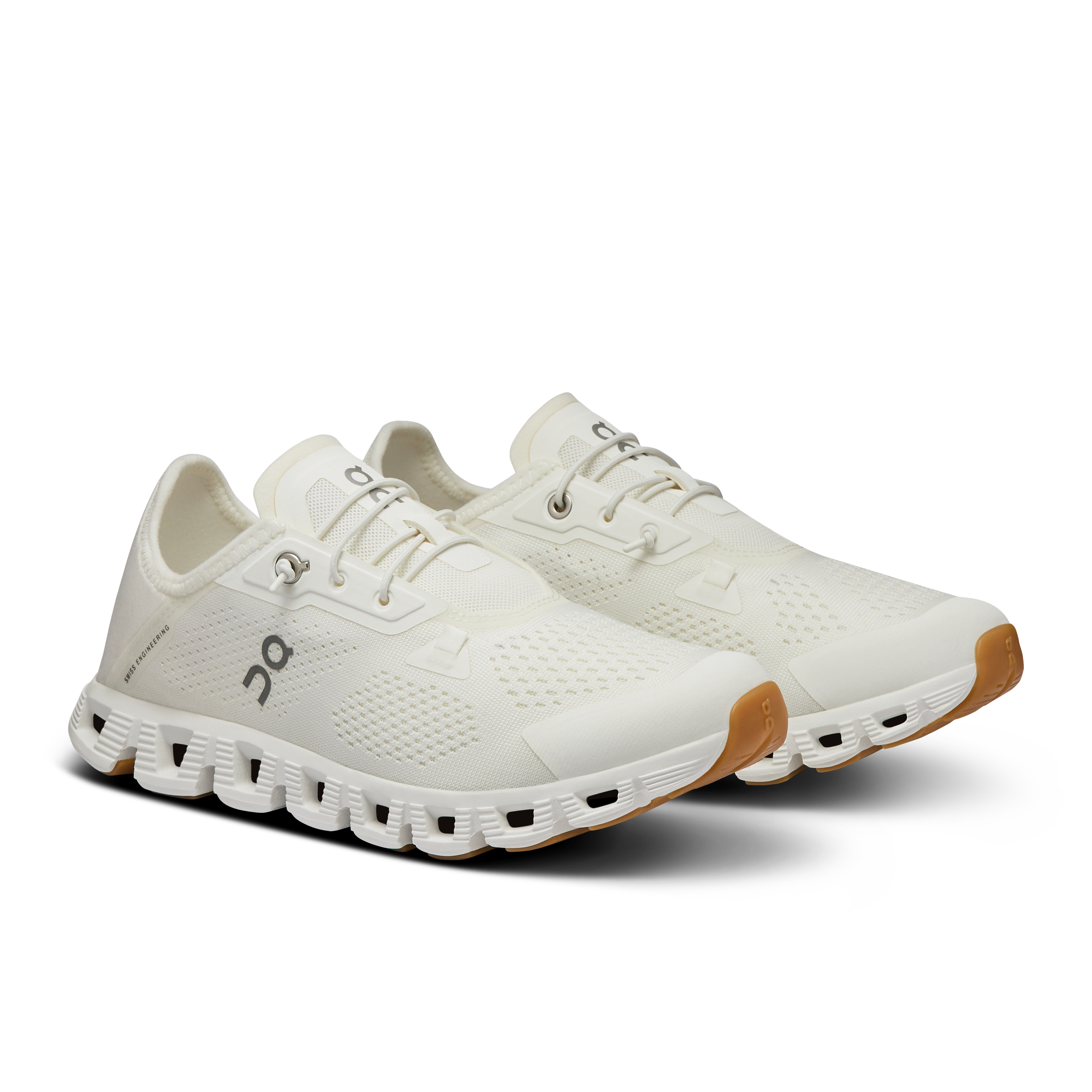 On Cloud 5 Coast All White Damen Aktiver Lebensstil Schuhe