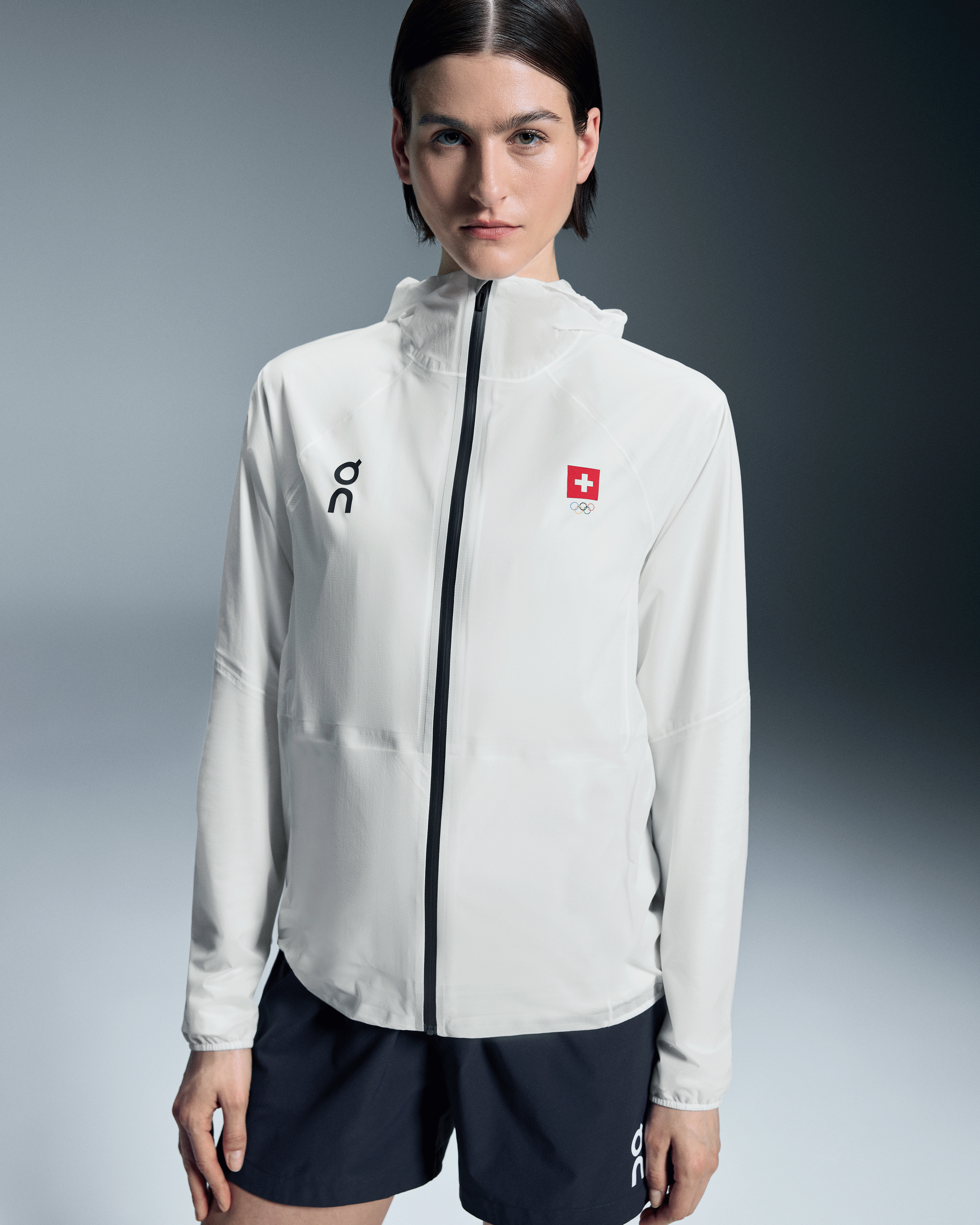 On Swiss Olympic Ultra Jacket Undyed-White Women Jackets
