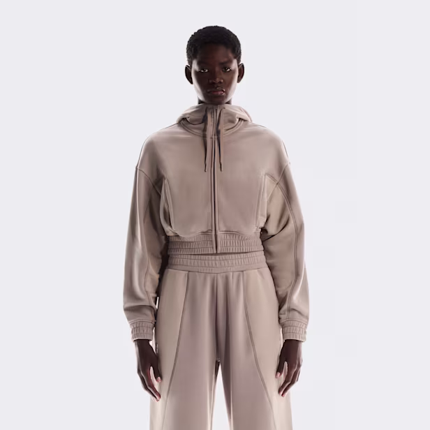 Club Cropped Hoodie FKA in Cinder/Desert