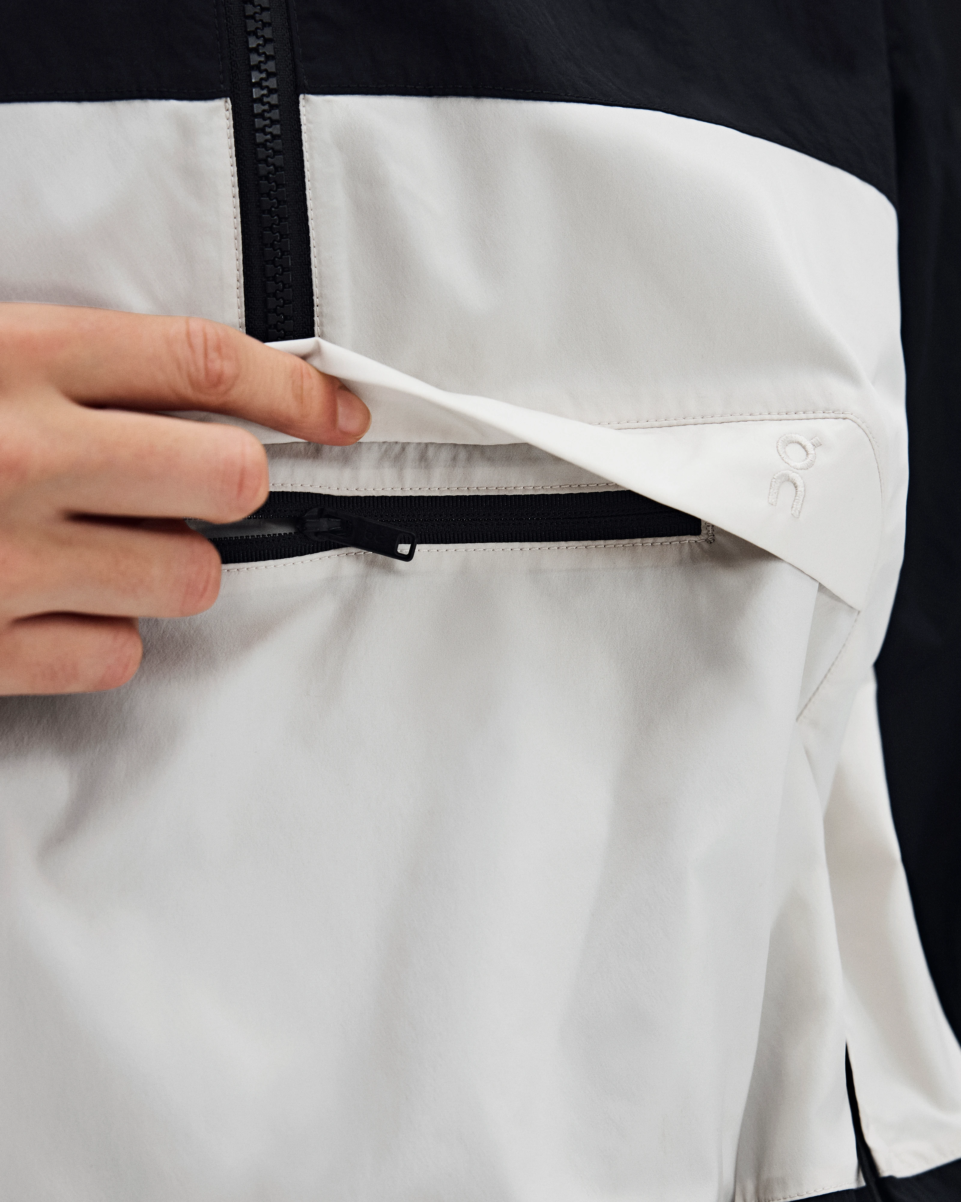 On Half-Zip Anorak Black Donna Giacche