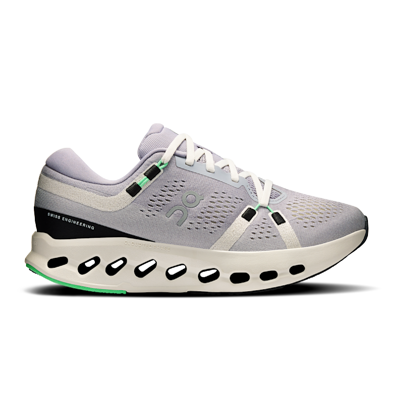 On Women's Cloudsurfer 2 Road Running Shoe in Lilac/Ivory, Size: 7.5, Recycled Polyester