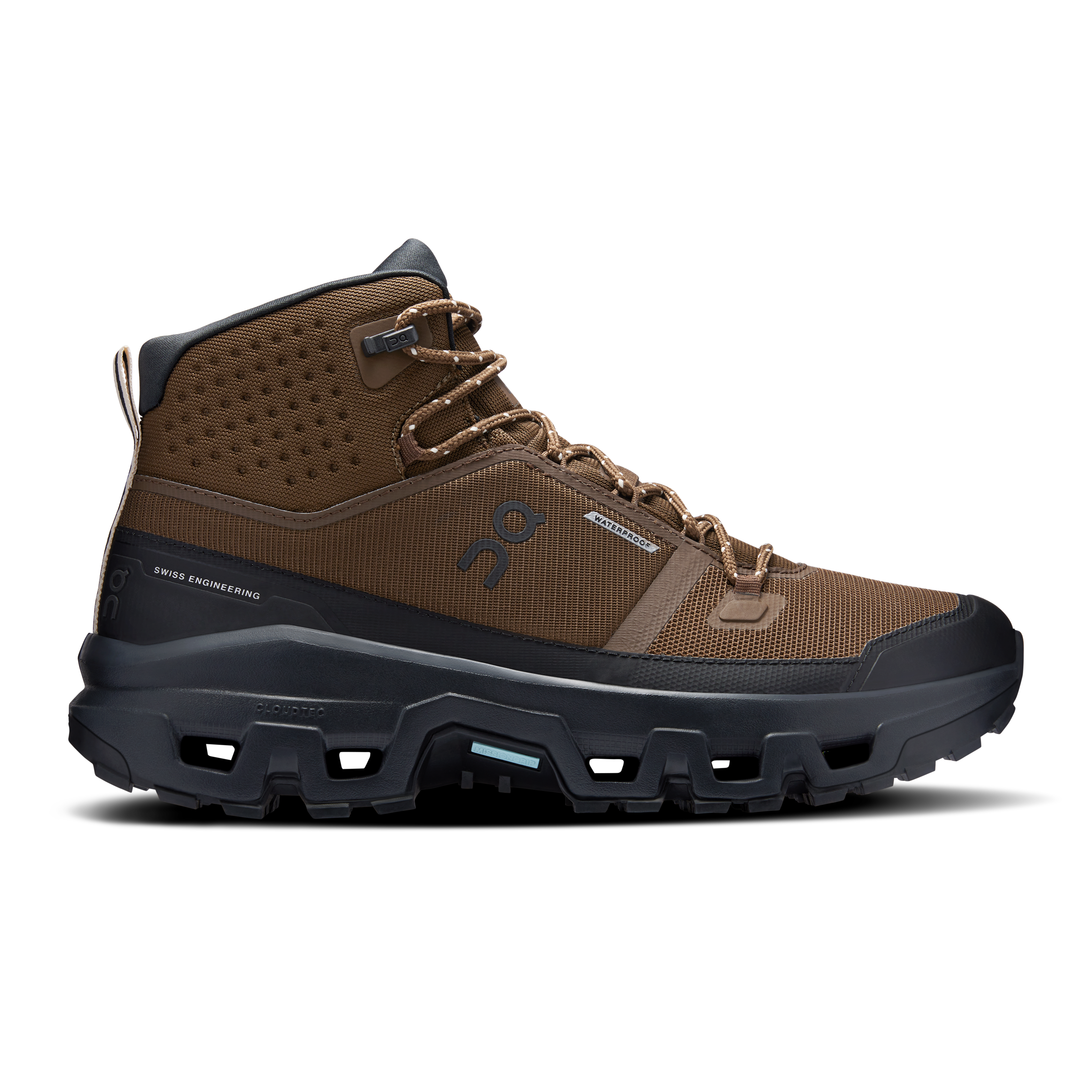 Cloudrock Mid Waterproof Hiking Shoe in Earth/Black