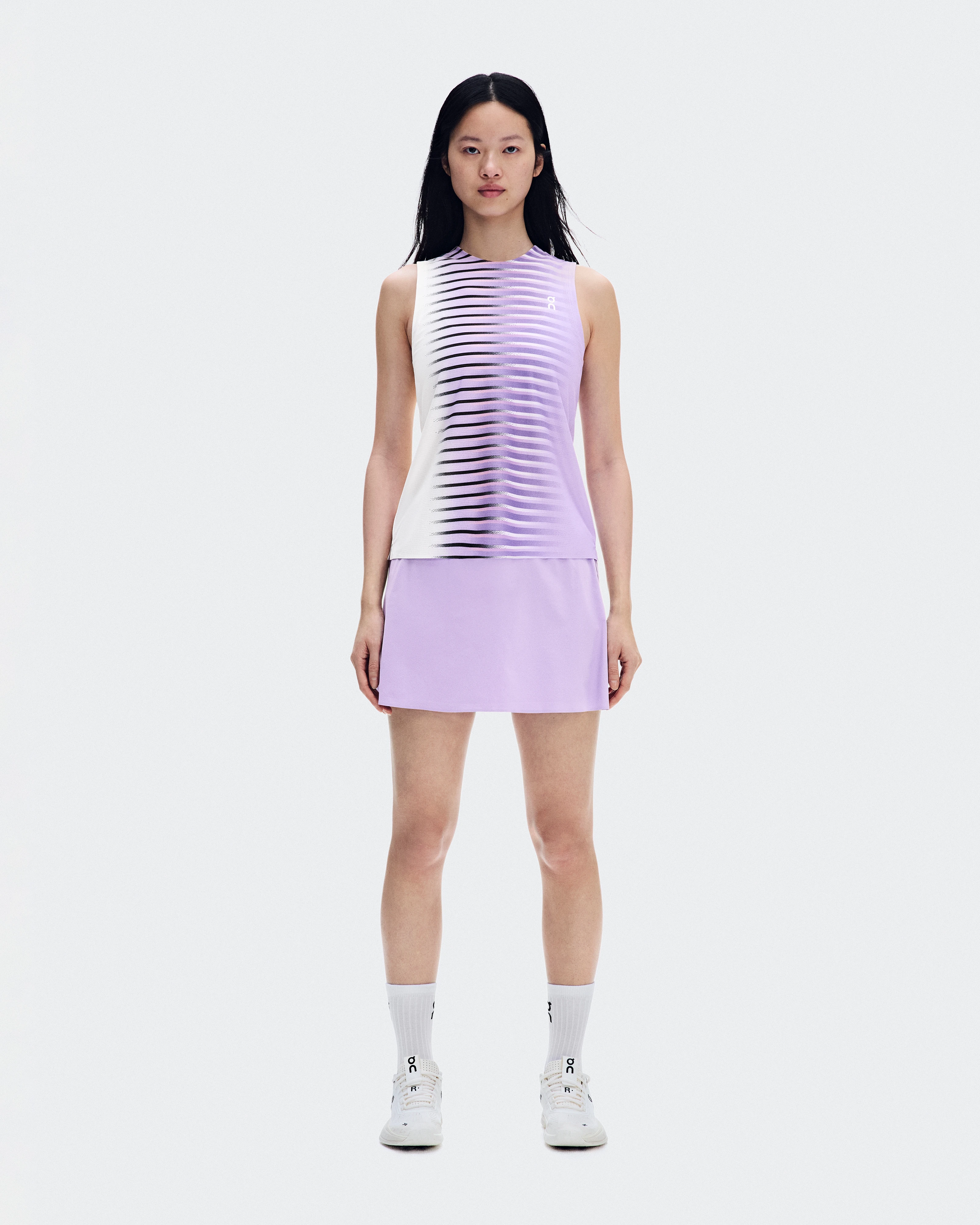 On Court Tank Edge Bloom & White Women Tops and t-shirts