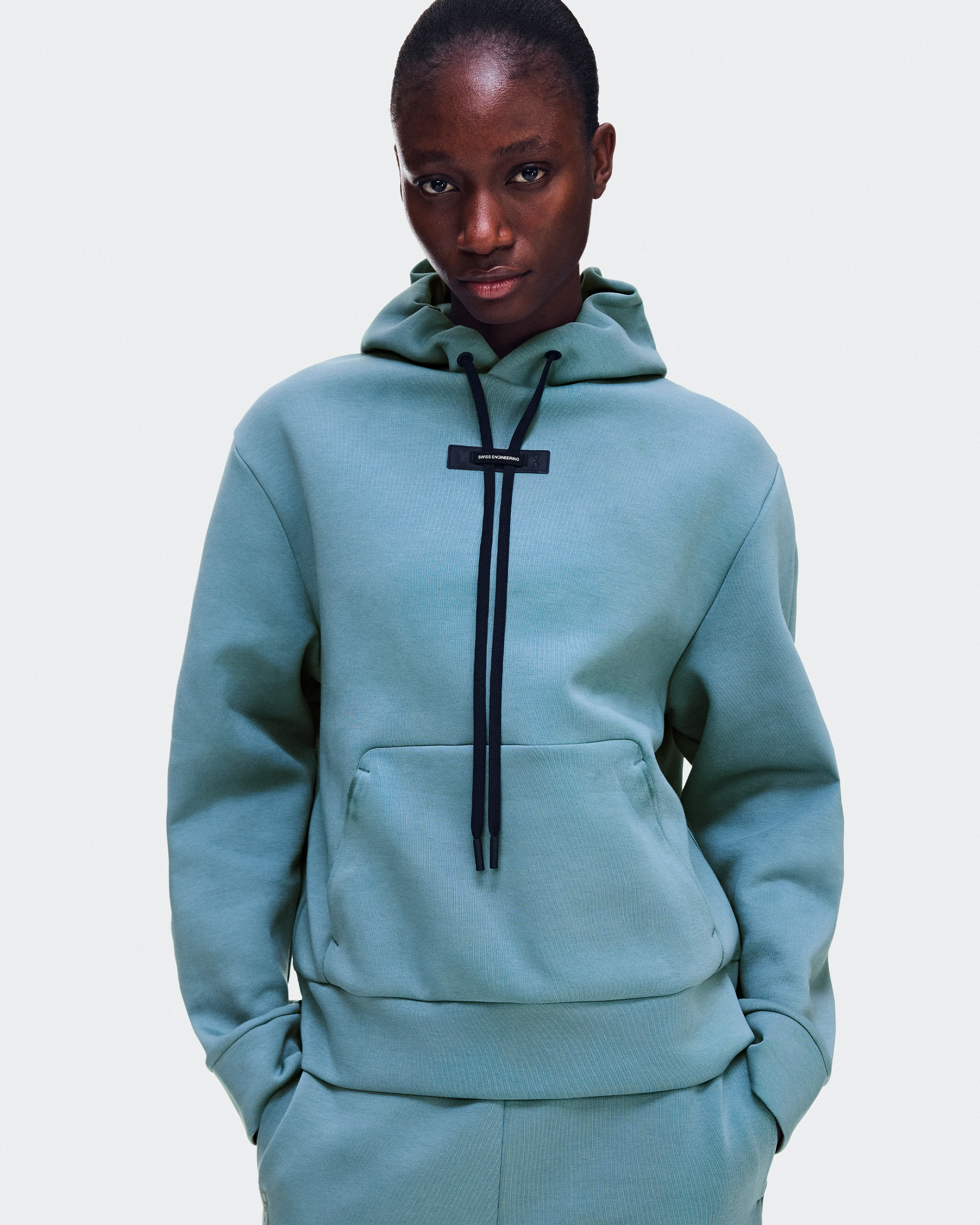 On Focus Tech Hoodie Agave Donna Felpe