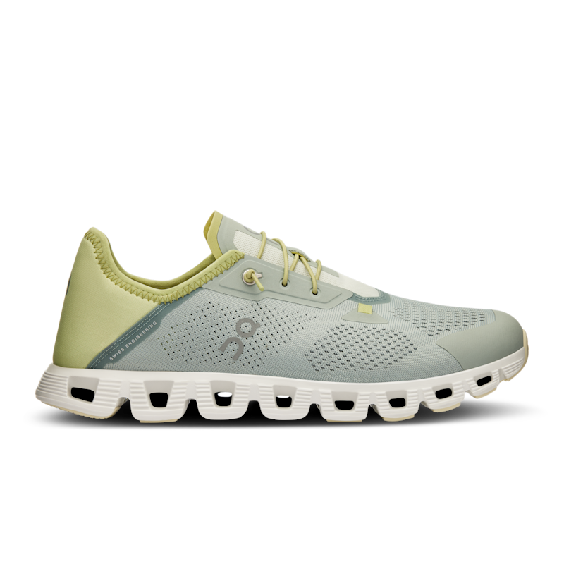 On Men's Cloud 5 Coast Lifestyle Shoe in Mineral/Acacia, Size: 12.5