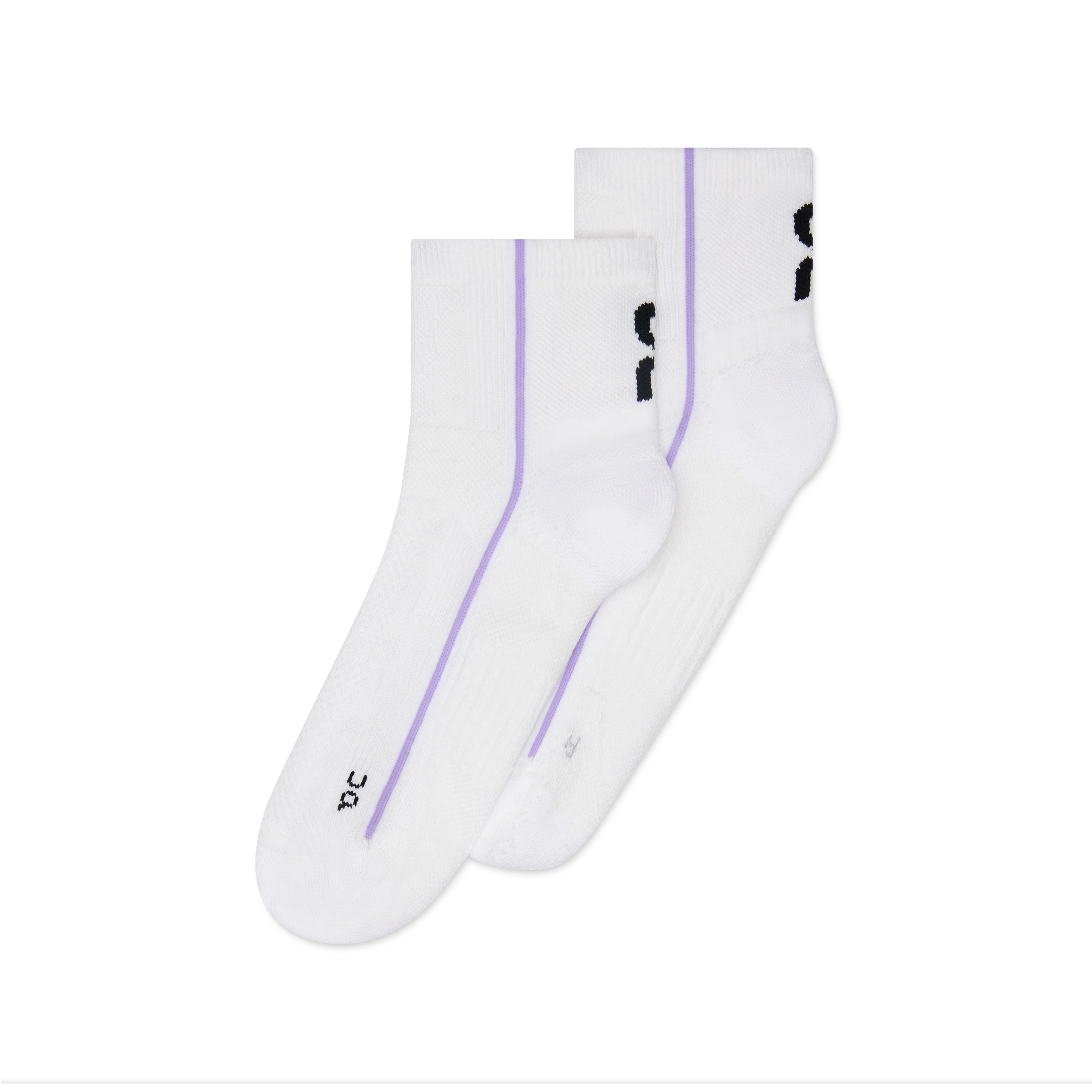 Court Sock Mid in White/Bloom