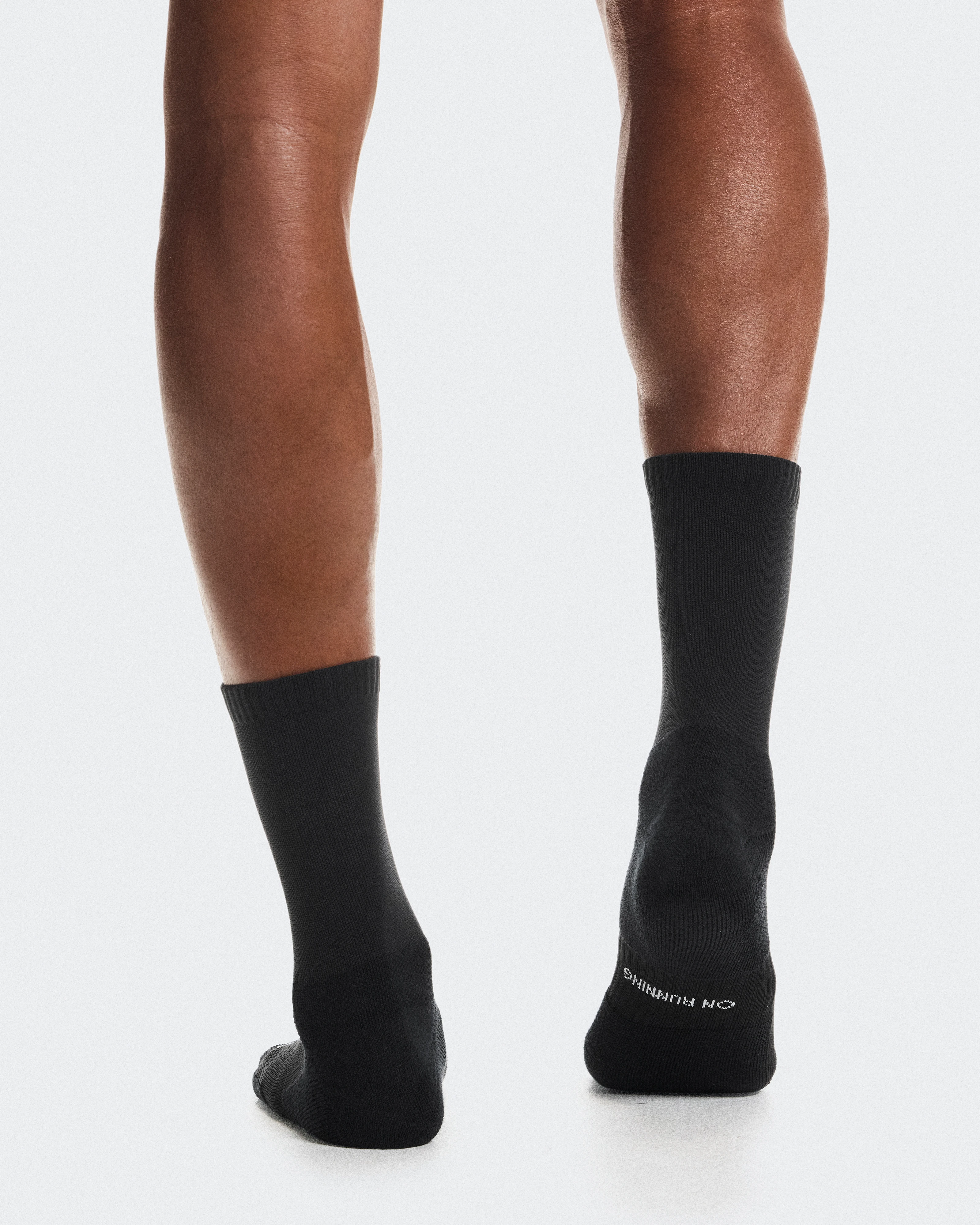 On Core Run Sock High 2P Black Unisexe Chaussettes