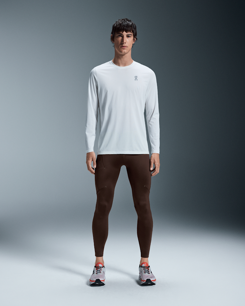 On Men's Performance Tights in Ox, Size: Medium, Polyester