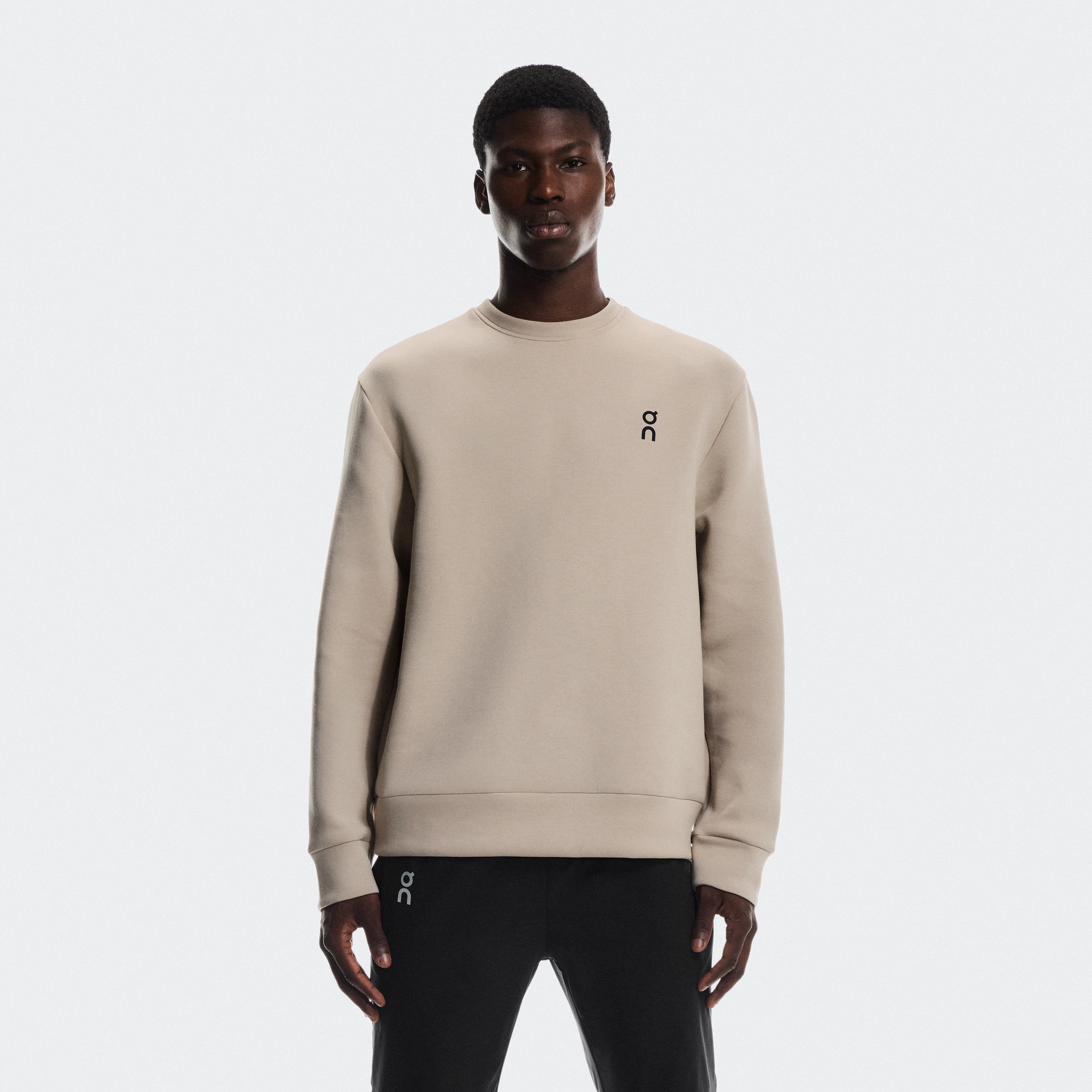 On Focus Tech Crew Beige Men Men – All-day wear, travel, training Hoodies and sweatshirts