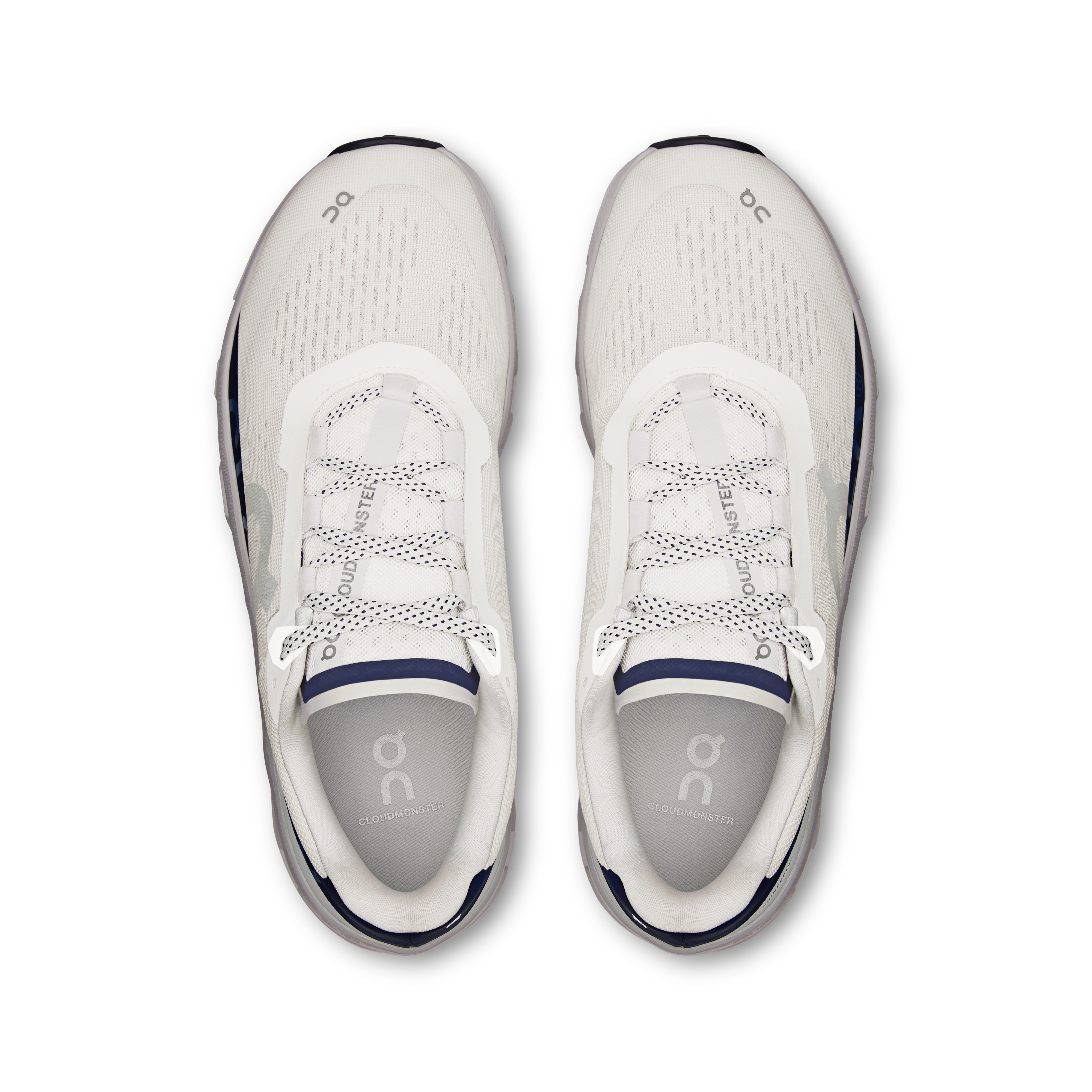 On Cloudmonster Ivory & Midnight Men Road running Shoes