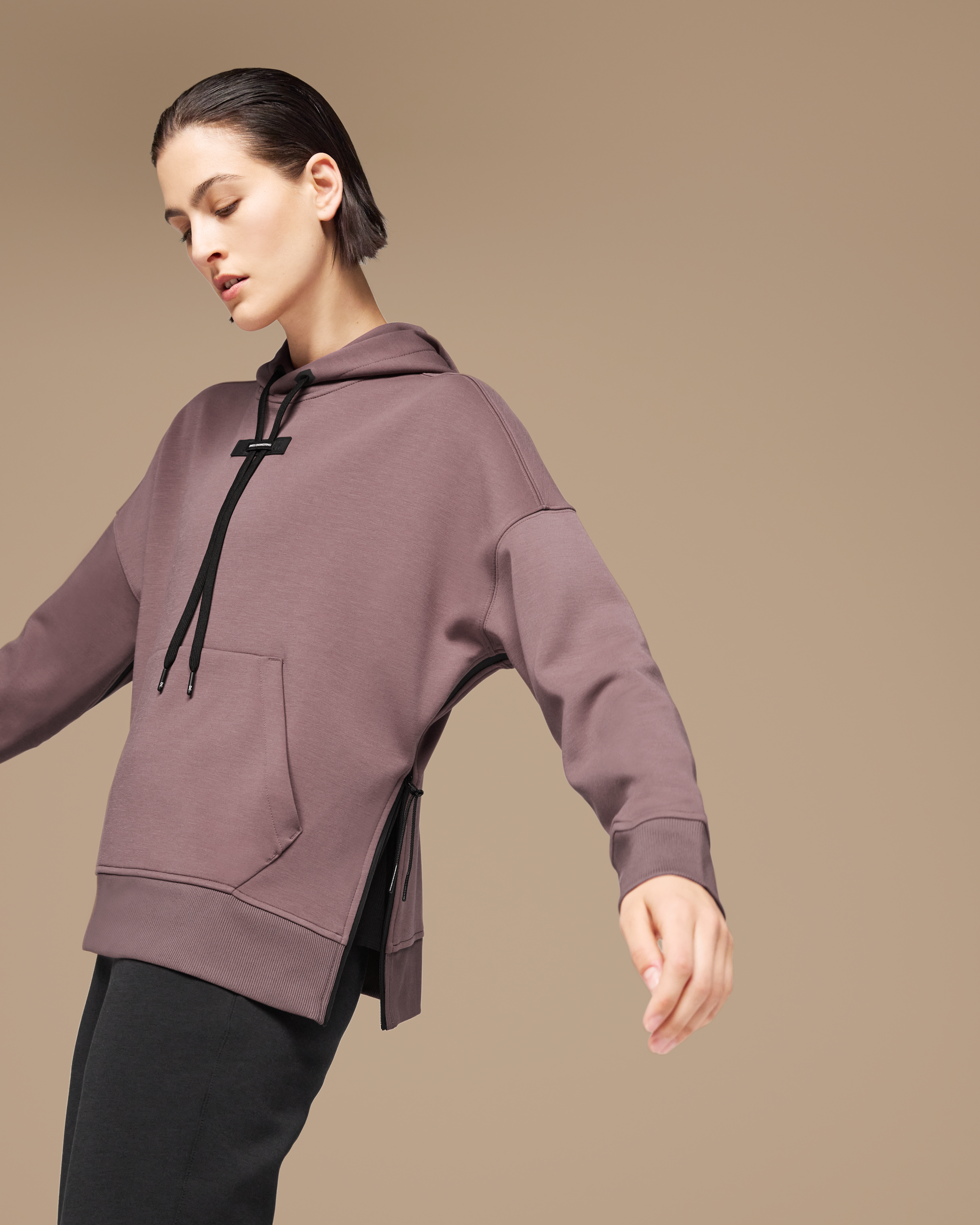 On Hoodie Grape & Black Damen Hoodies & Sweatshirts